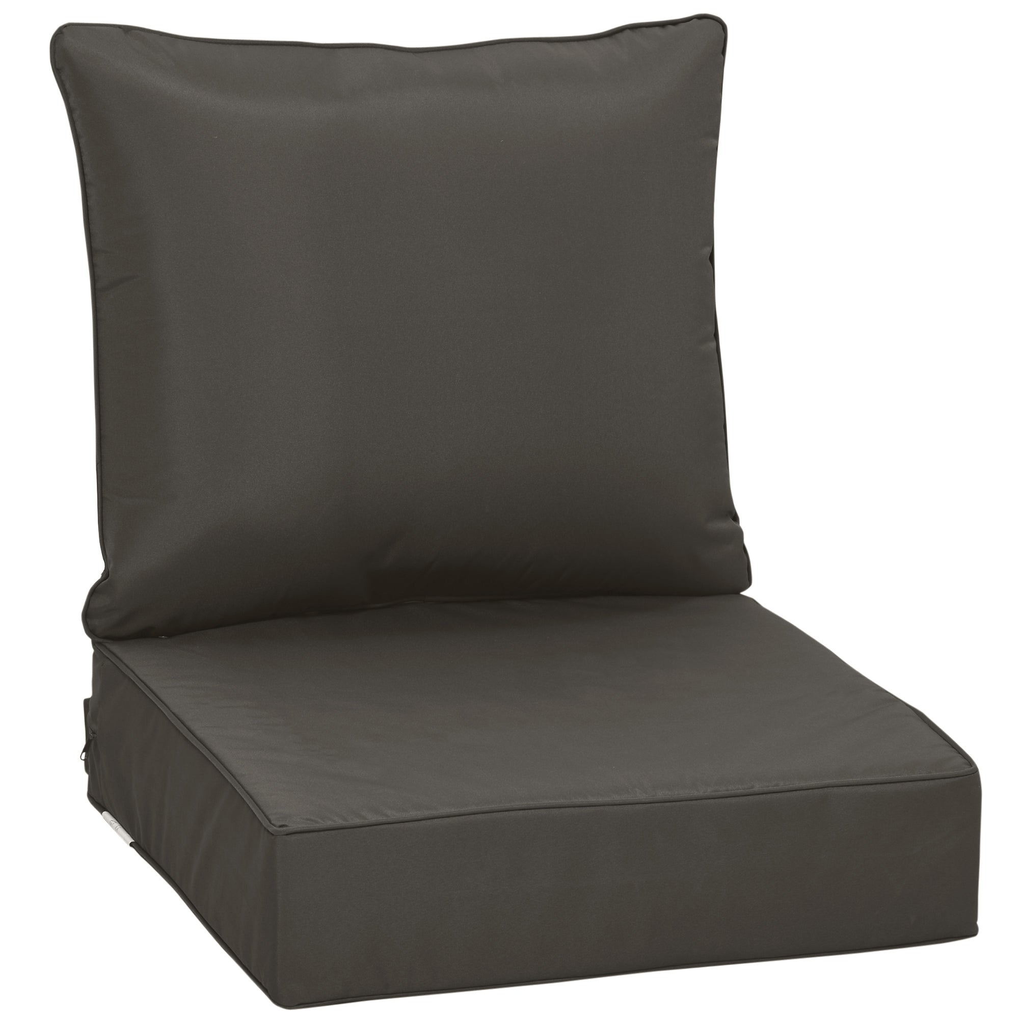 Outsunny Outdoor Seat and Back Cushion Set Patio Deep Seating Chair Replacement Cushion - North Peak Garden Furniture