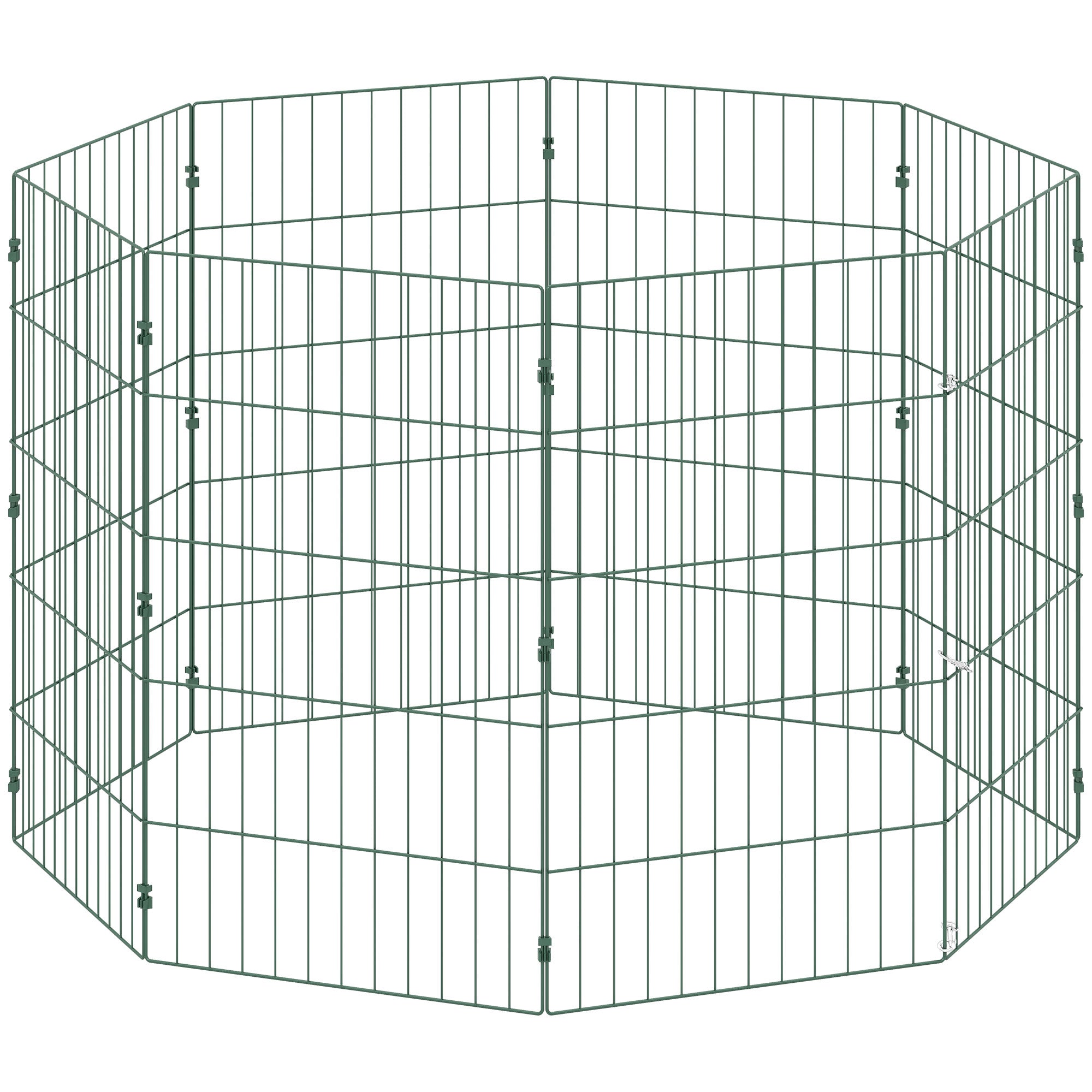 PawHut 8 Panel Pet Playpen for Medium Dogs Indoor Outdoor 80 cm Height