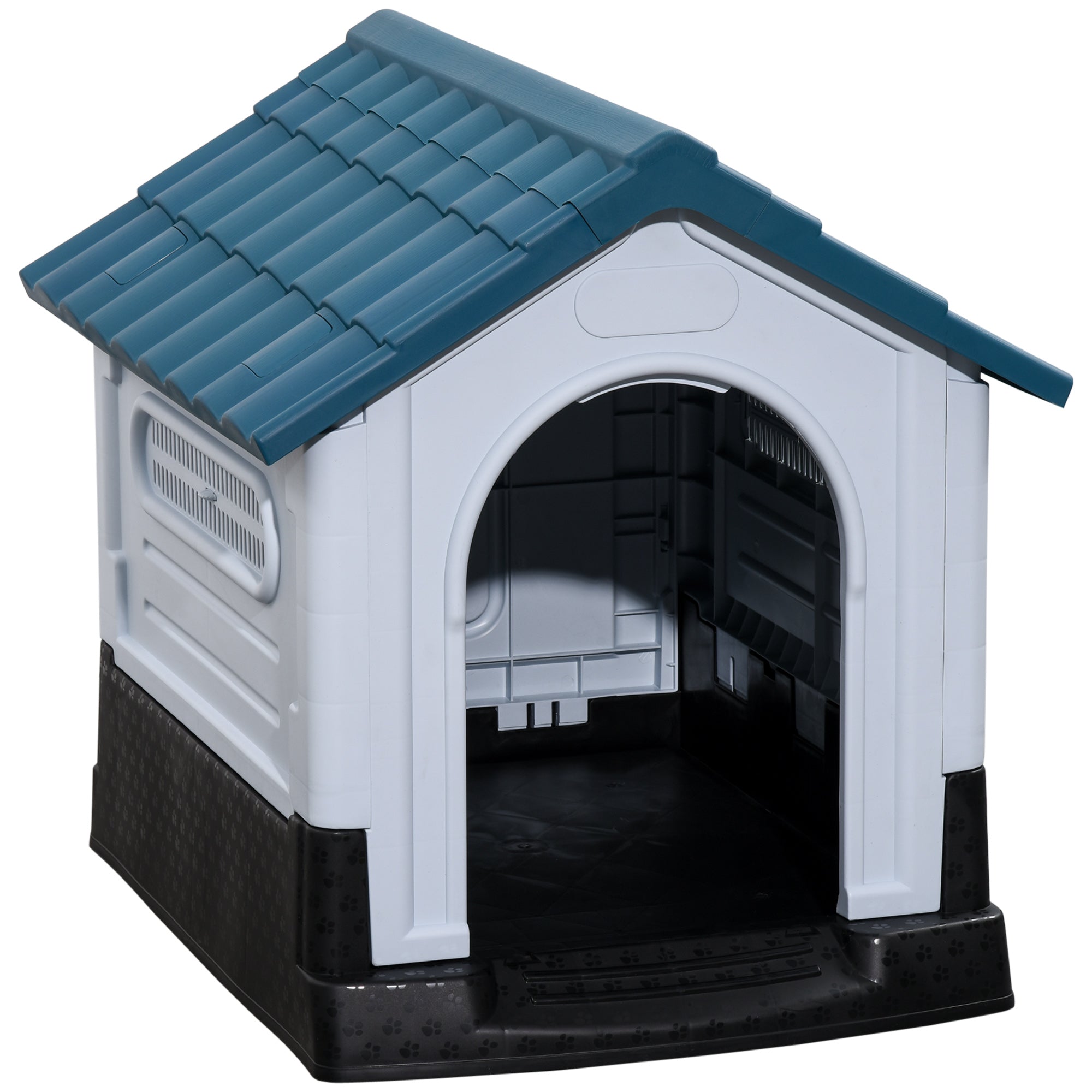 PawHut Outside Dog Kennel House, for Miniature Dogs, 64.5 x 57 x 66cm - North Peak Garden Furniture