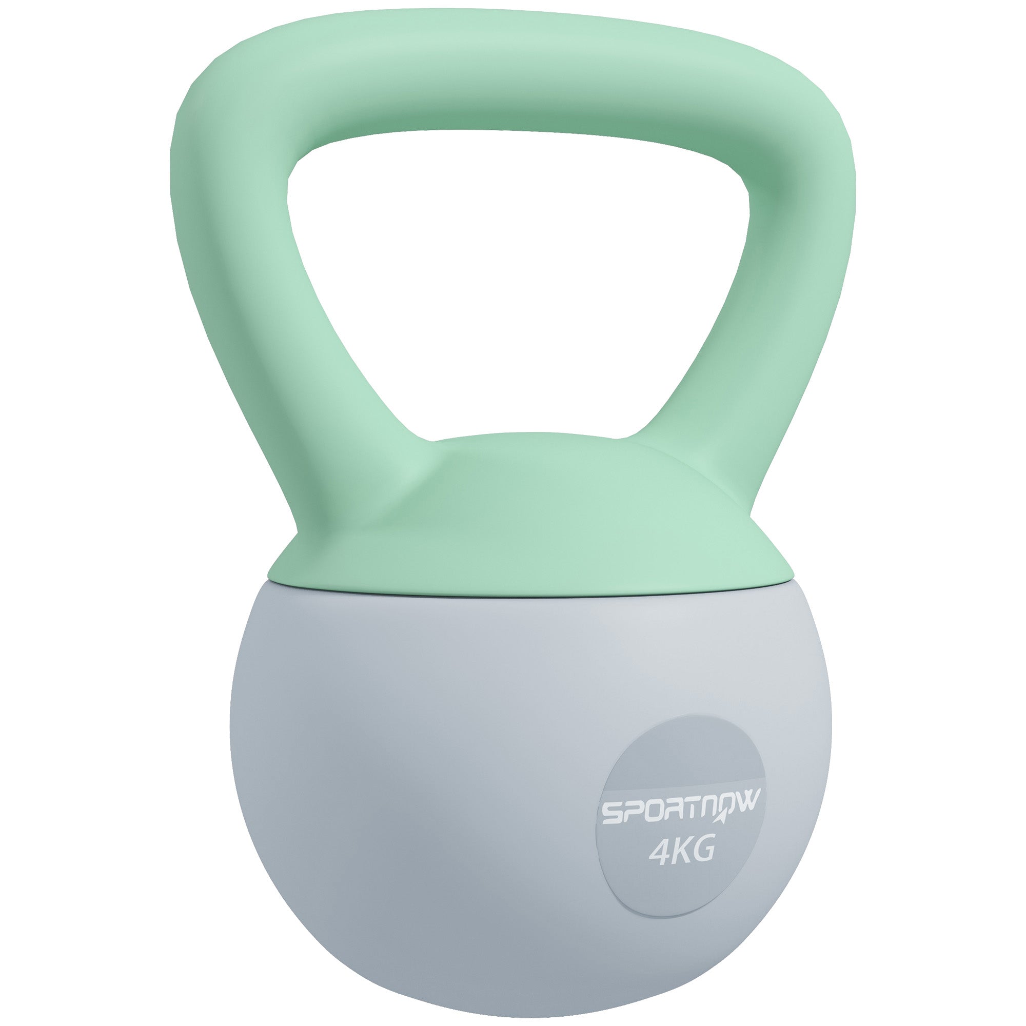 SPORTNOW 4KG Kettlebell, Soft Kettle Bell with Non-Slip Handle for Home Gym Weight Lifting and Strength Training - North Peak Garden Furniture
