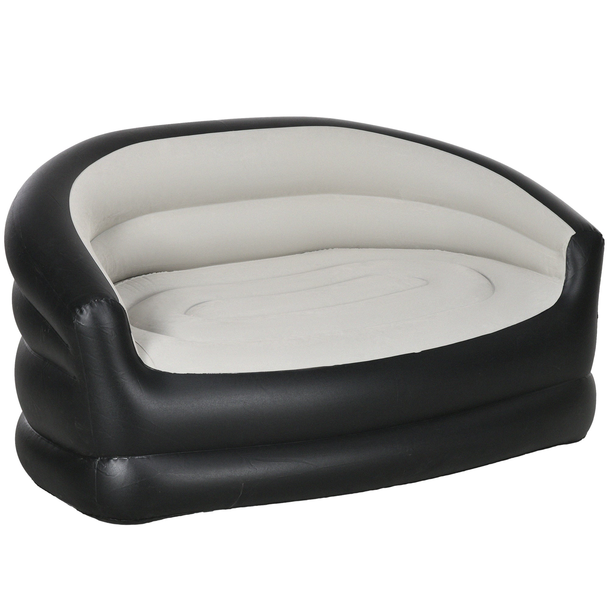 Outsunny Double Inflatable Seat - Grey/Black - North Peak Garden Furniture