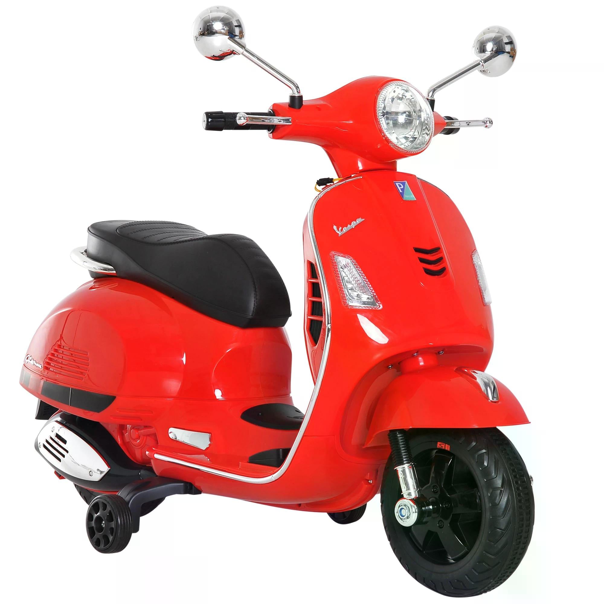 HOMCOM Kids Ride On Motorcycle, 6V, W/LED Lights-Red - North Peak Garden Furniture