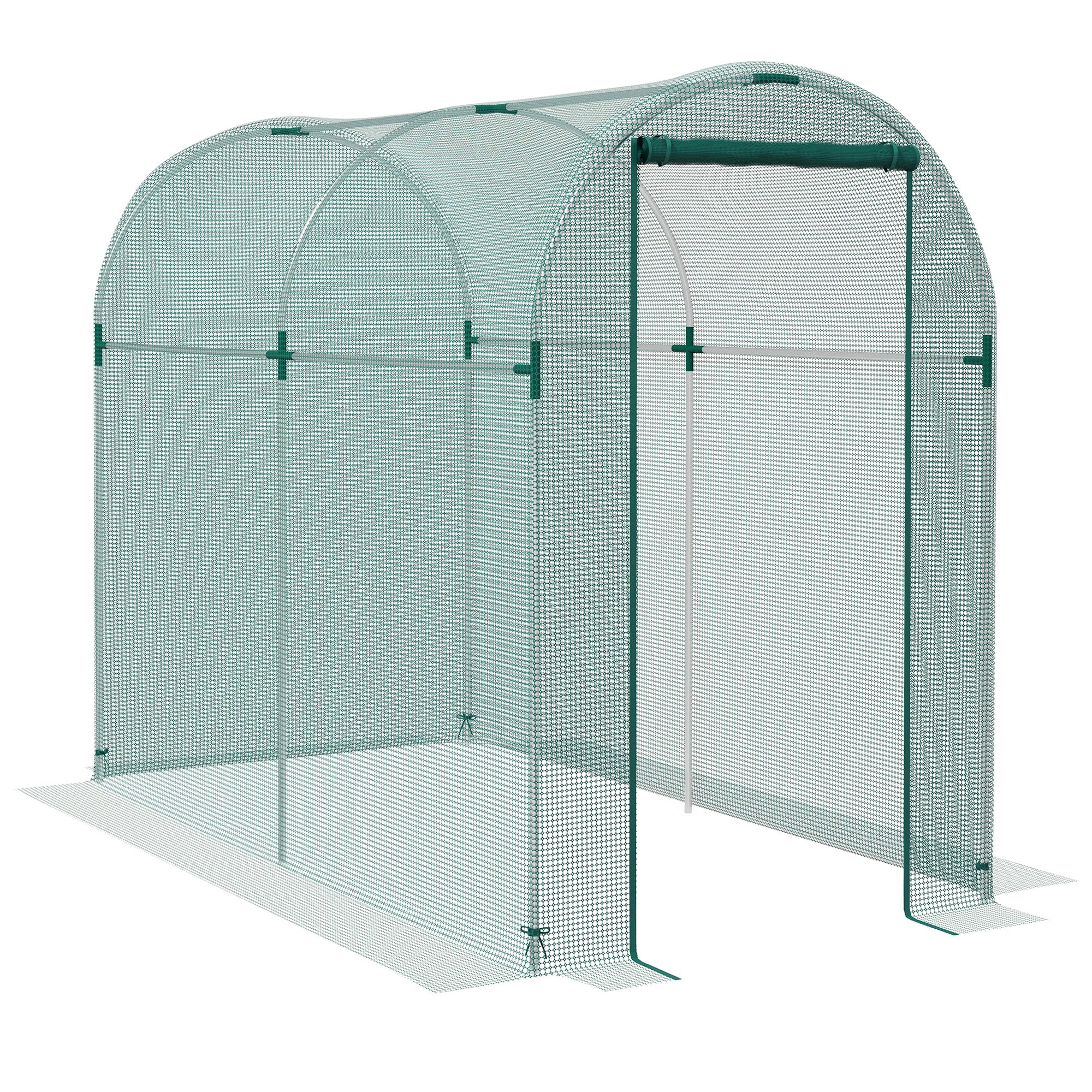 Outsunny 240 x 120cm Mini Polytunnel Greenhouse - North Peak Garden Furniture