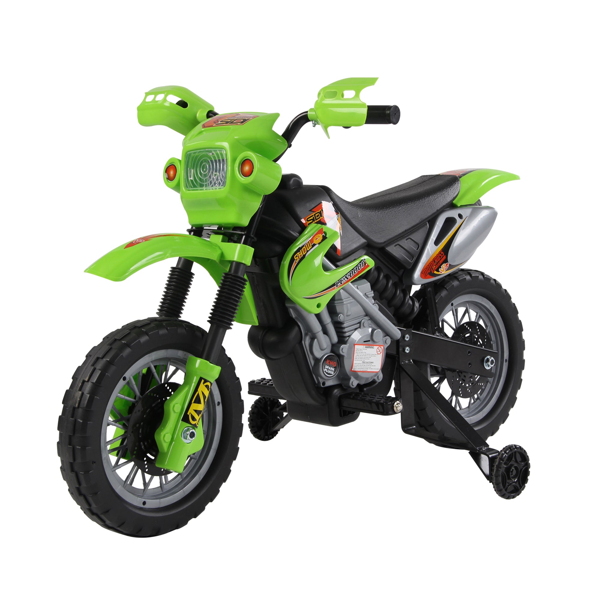 HOMCOM 6V Kids Child Electric Motorbike Ride on Motorcycle Scooter Children Toy Gift for 3-6 Years (Green) - North Peak Garden Furniture