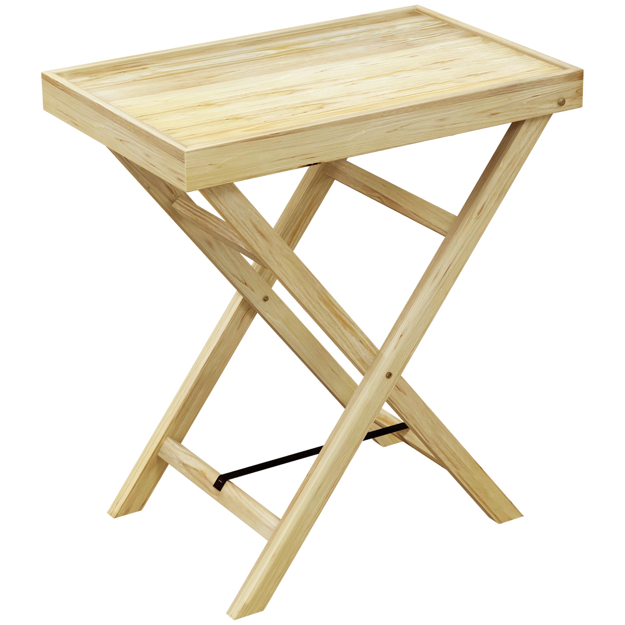 Outsunny 44 x 68cm Wooden Garden Table - North Peak Garden Furniture