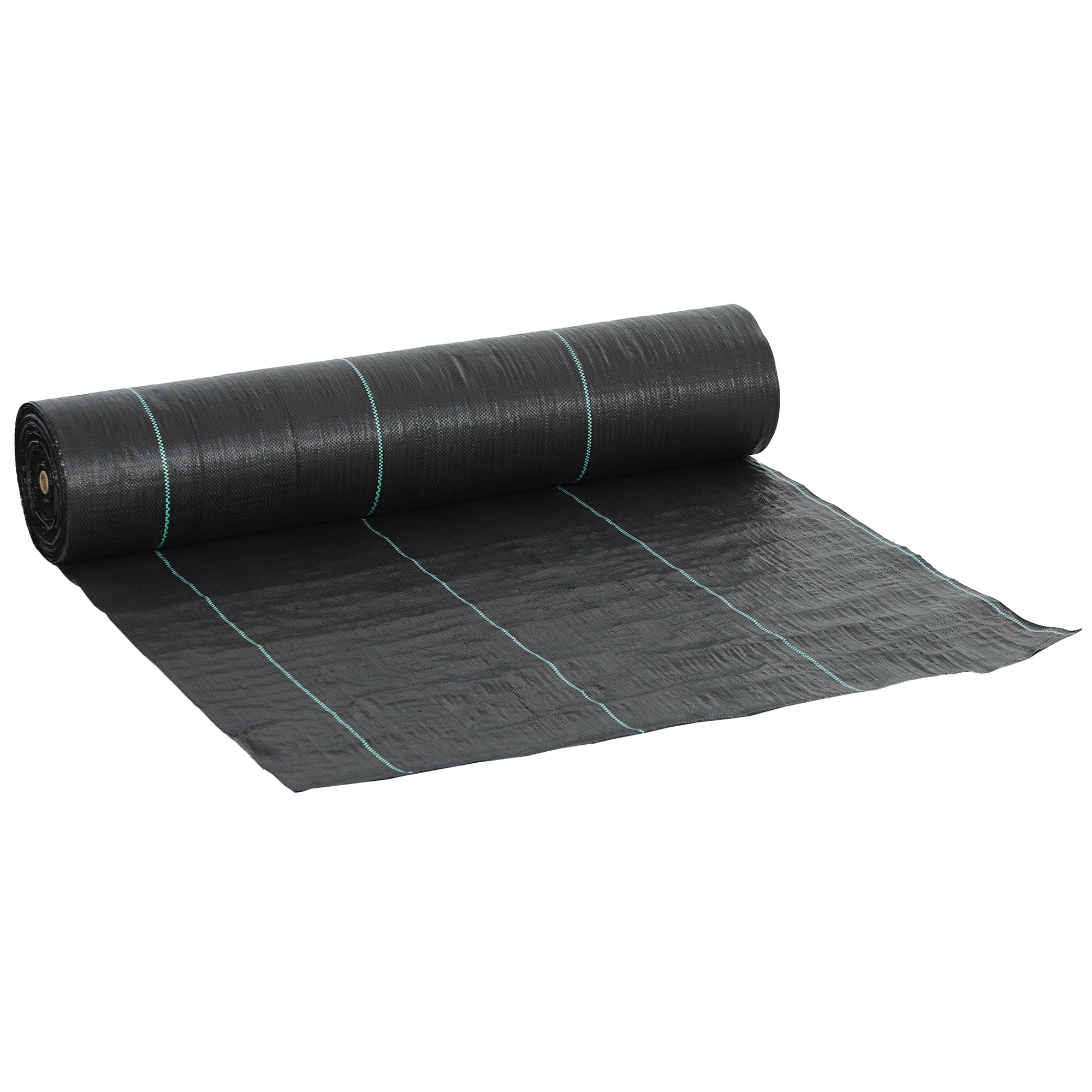 Outsunny 2m x 90m Weed Control Membrane, Heavy Duty Weed Control Barrier Fabric, 90gsm Ground Cover for Patios, Garden, Flower beds, Landscaping - North Peak Garden Furniture