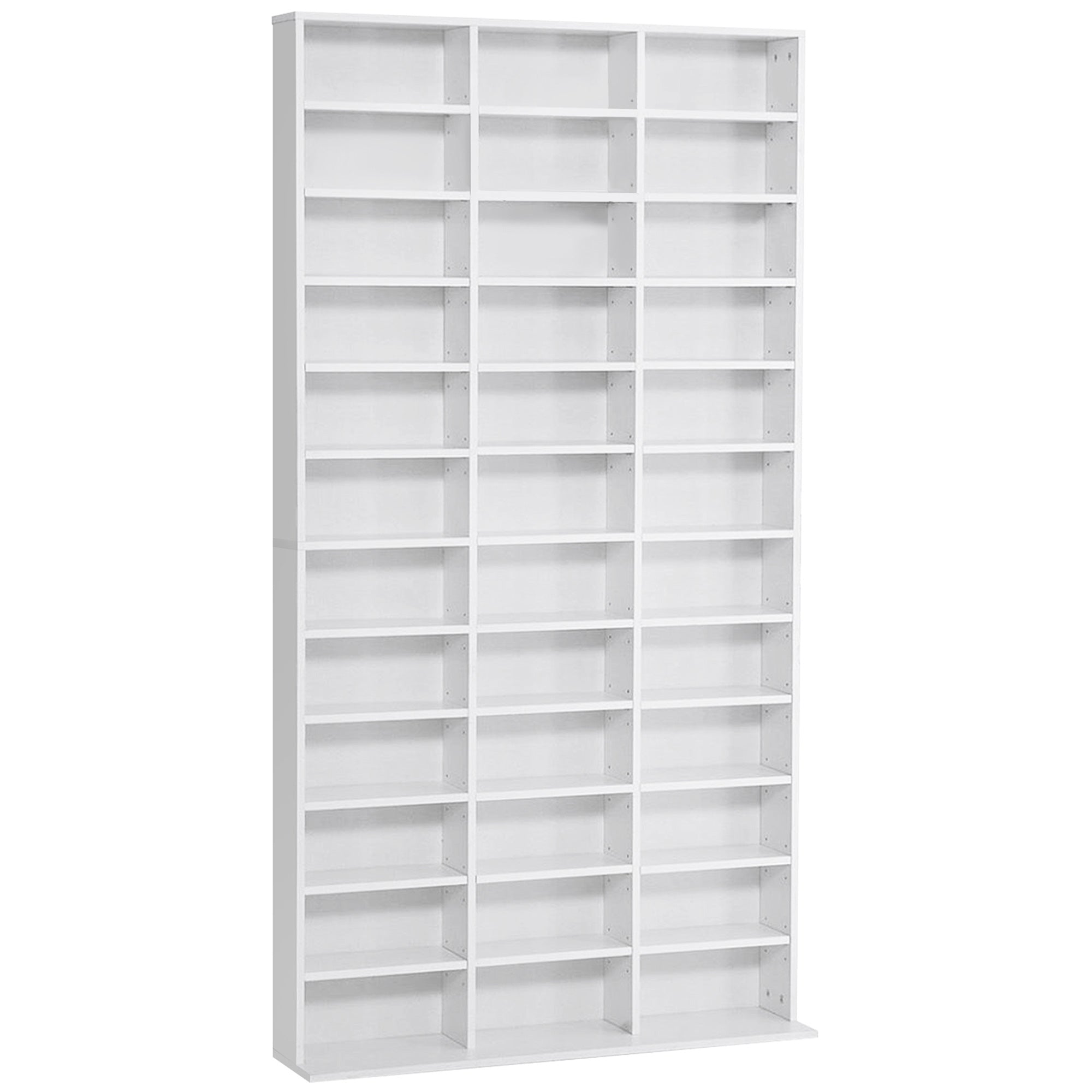 HOMCOM 33 Adjustable Compartment Storage Unit - White - North Peak Garden Furniture