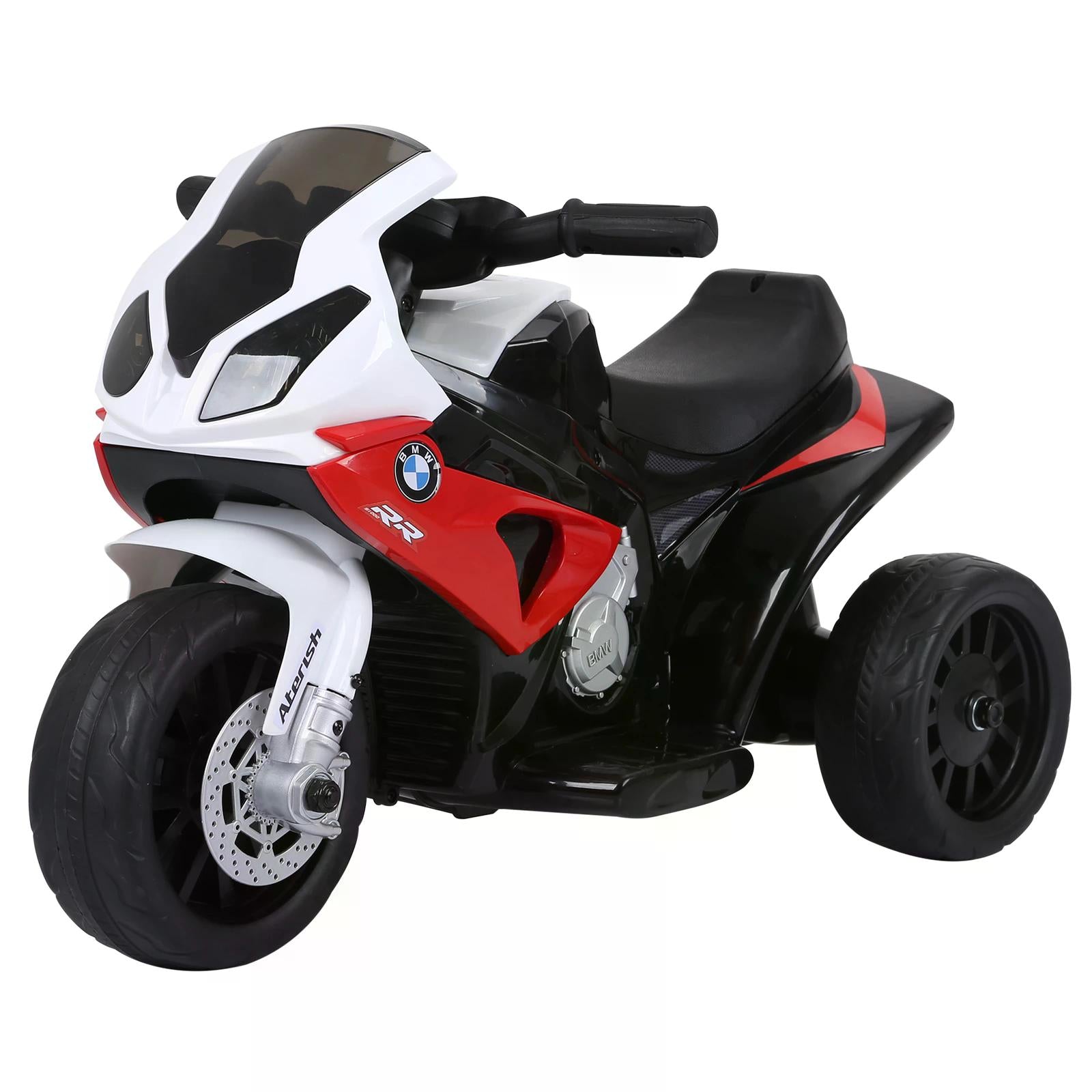 HOMCOM Electric Motorbike for Kids Ride on BMW Motorbike W/Headlights and Music, 6 V-Red - North Peak Garden Furniture
