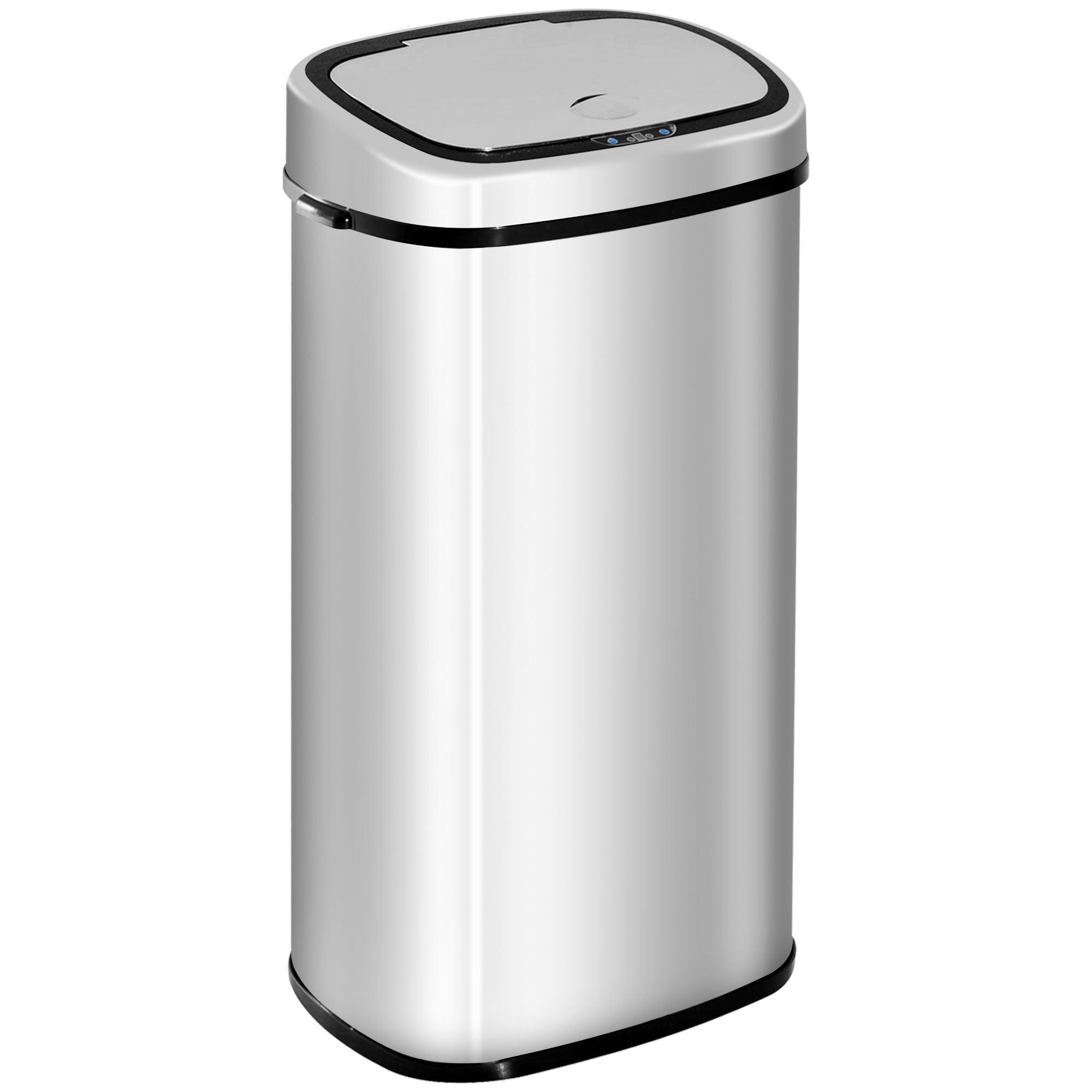 HOMCOM 68L Sensor Dustbin Stainless Steel Automatic Kitchen Waste Bin Silver - North Peak Garden Furniture