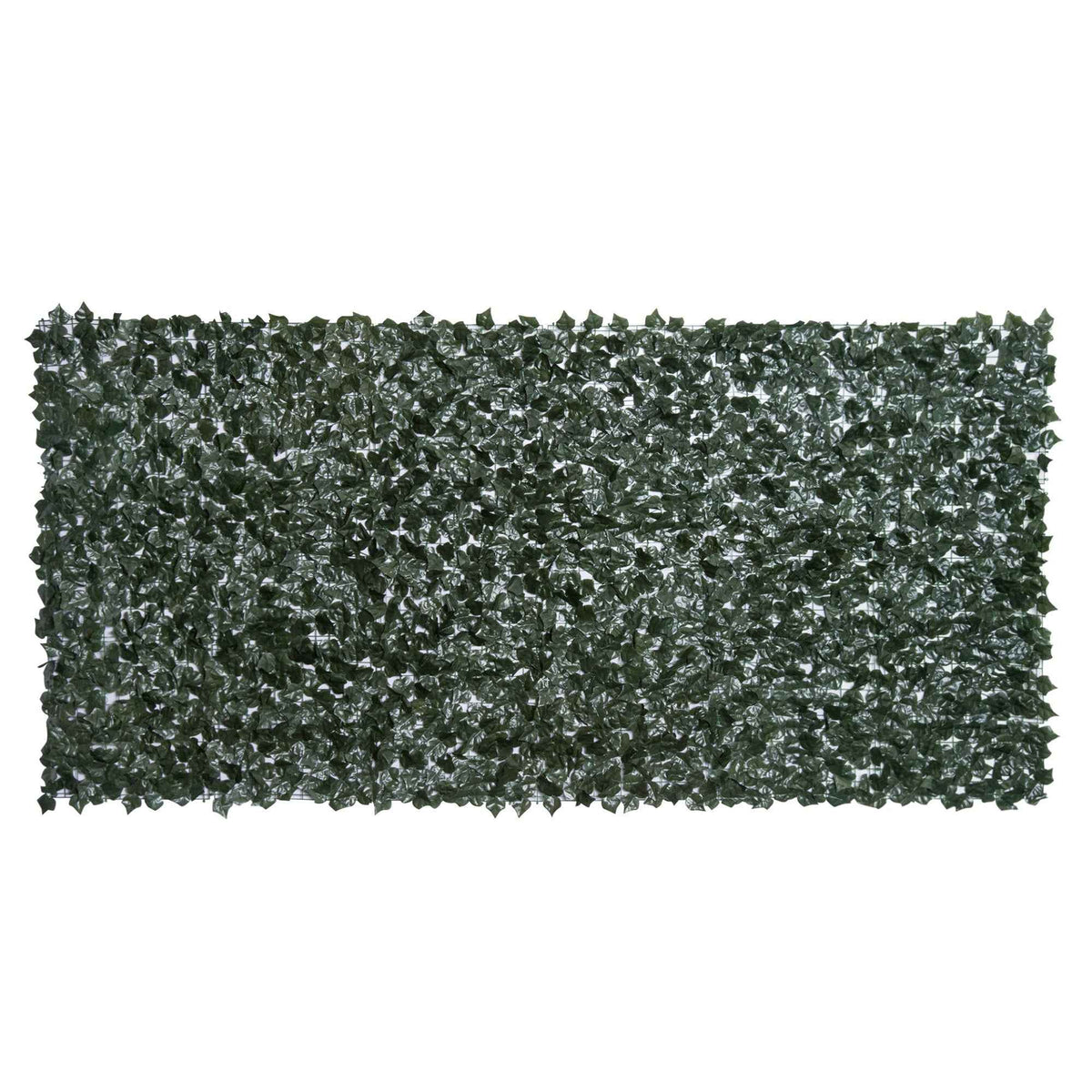 Outsunny 1-Piece Artificial Leaf Hedge Screen Privacy Fence Panel for Garden Outdoor Indoor Decor, Dark Green, 3M x 1.5M
