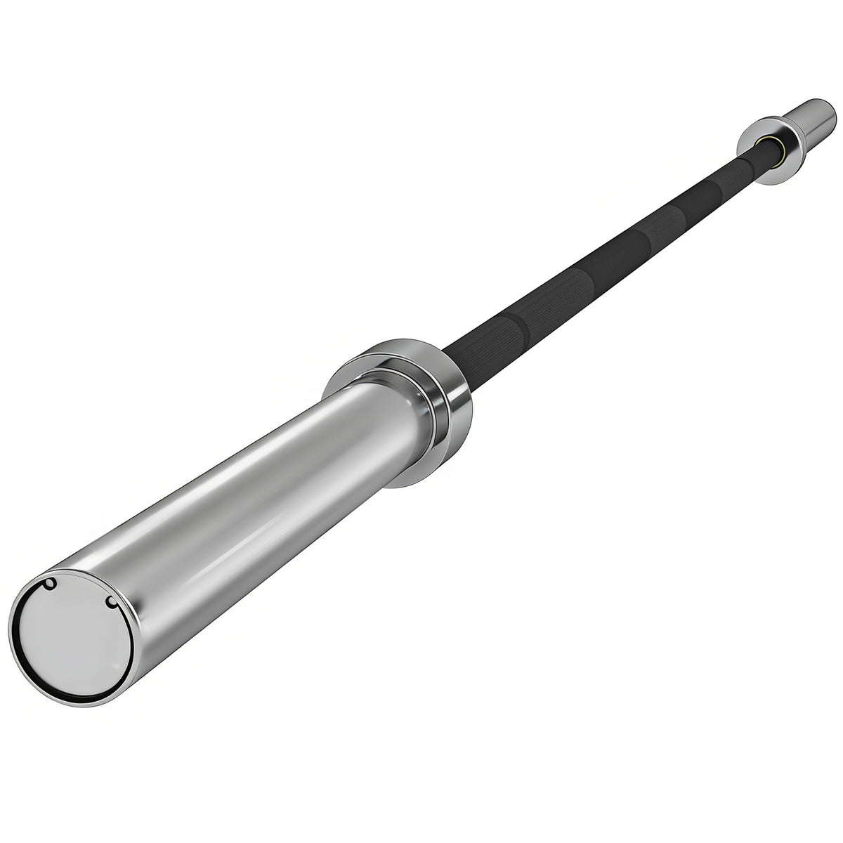 SPORTNOW 210cm Olympic Barbell Bar for 5cm Weight Plates, with Spring Clips, 20kg