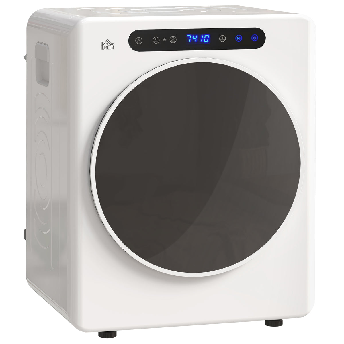 HOMCOM 4kg Compact 40-60℃ Tumble Dryer - White