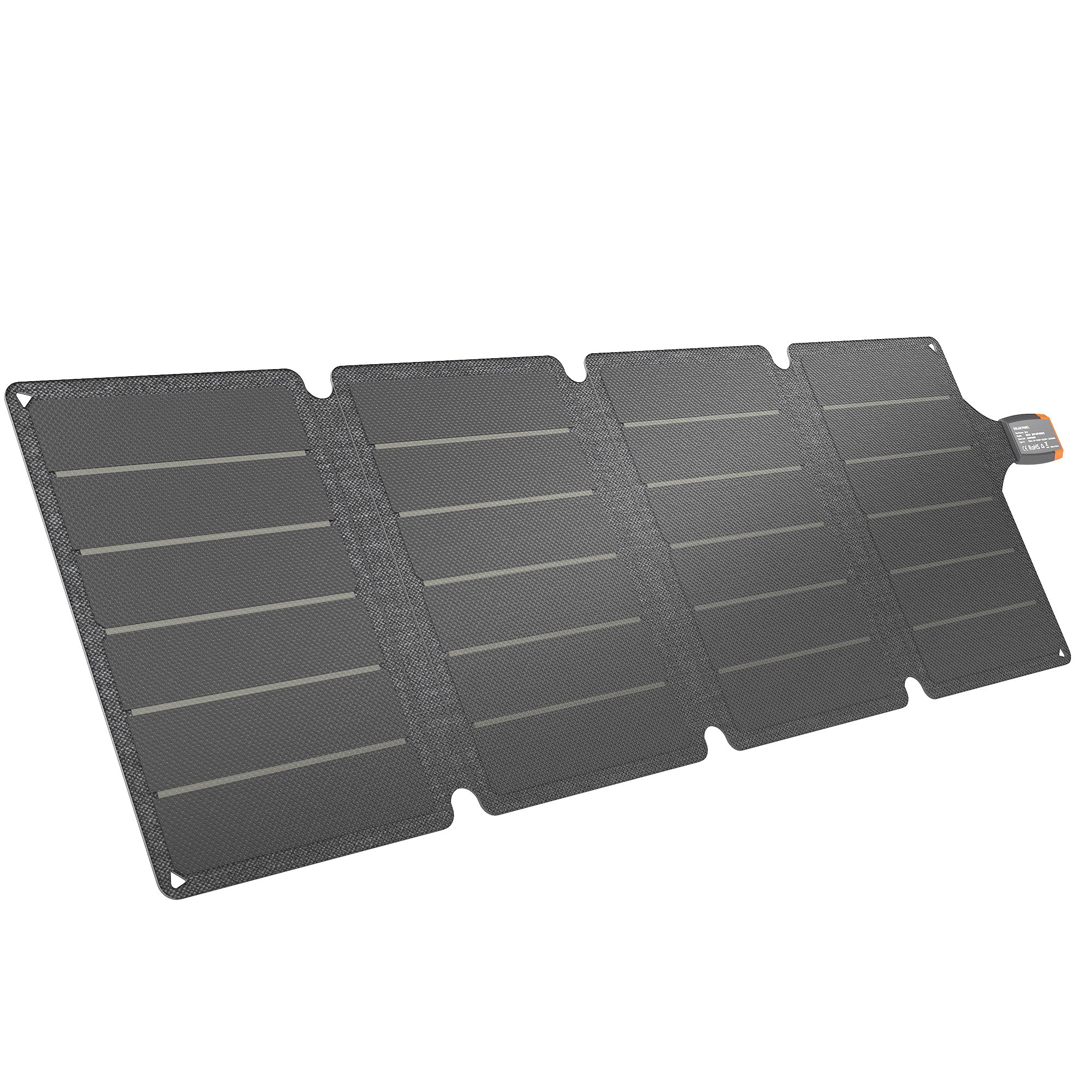 HOMCOM 36W Foldable Solar Panel, Portable Solar Charger Type-C to USB-A Charging Port, Power Supply for Outdoor