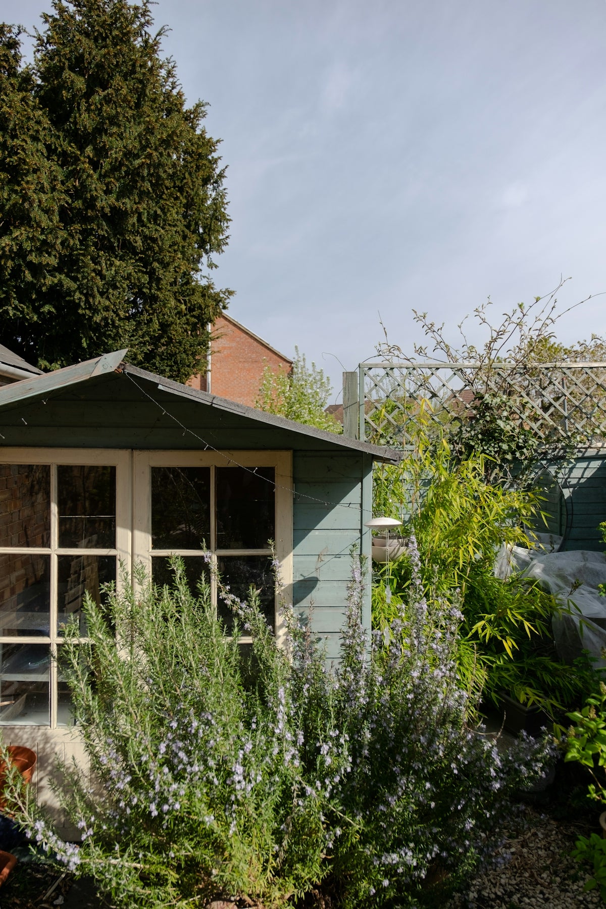 a house with a garden in front of it