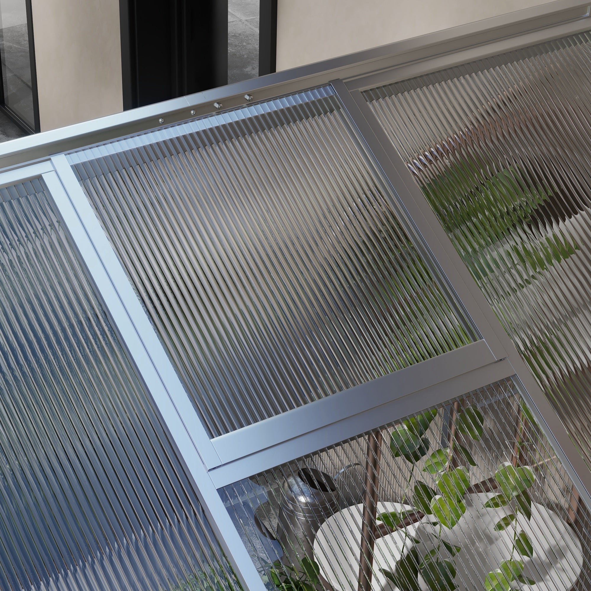 Outsunny 10 x 6ft Aluminium Frame Walk-In Greenhouse, with Foundation - North Peak Garden Furniture