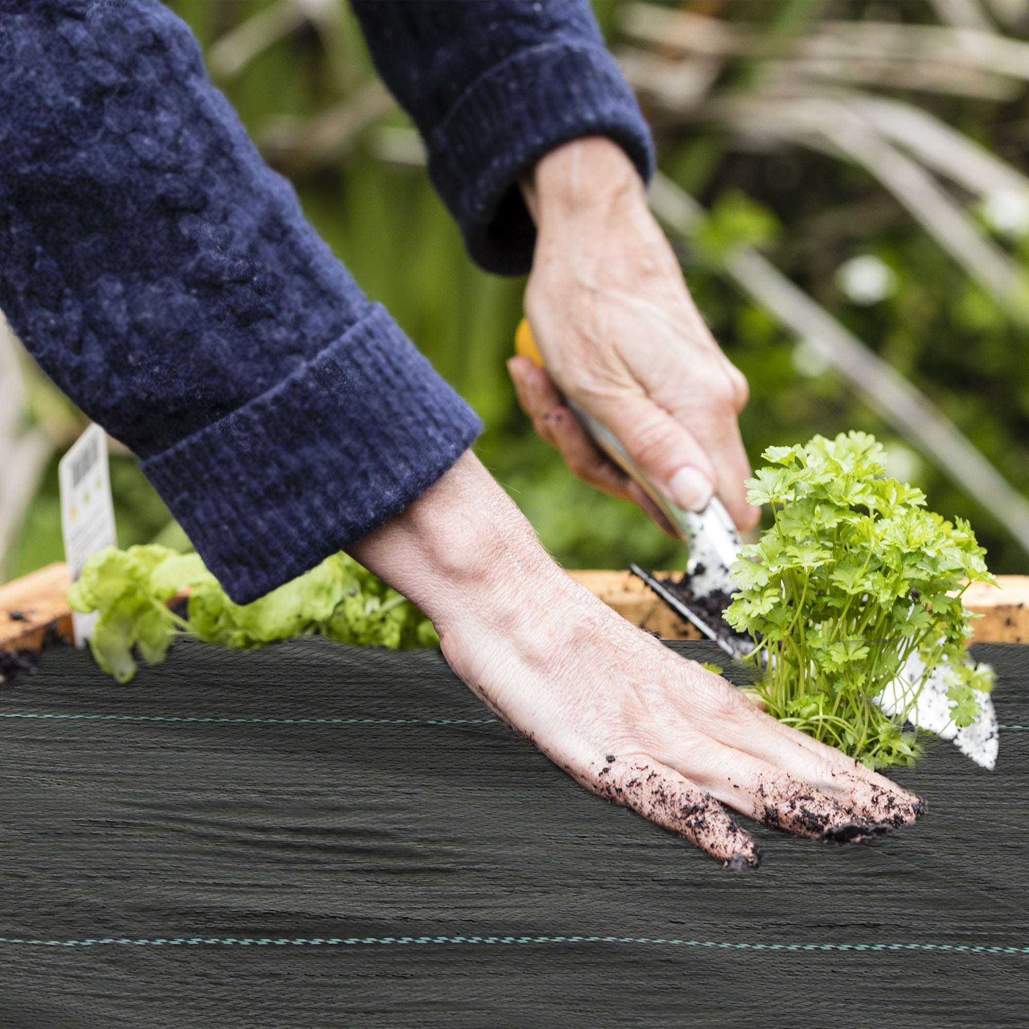Outsunny 2m x 90m Weed Control Membrane, Heavy Duty Weed Control Barrier Fabric, 90gsm Ground Cover for Patios, Garden, Flower beds, Landscaping - North Peak Garden Furniture