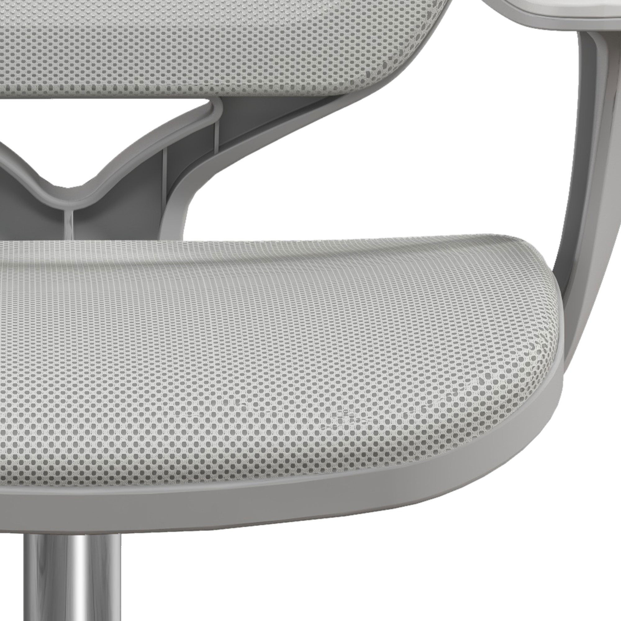 Vinsetto Office Chair, Breathable Mesh Swivel Desk Chair with Adjustable Height and 360° Swivel Security Wheels for Home Office, Study, Grey - North Peak Garden Furniture