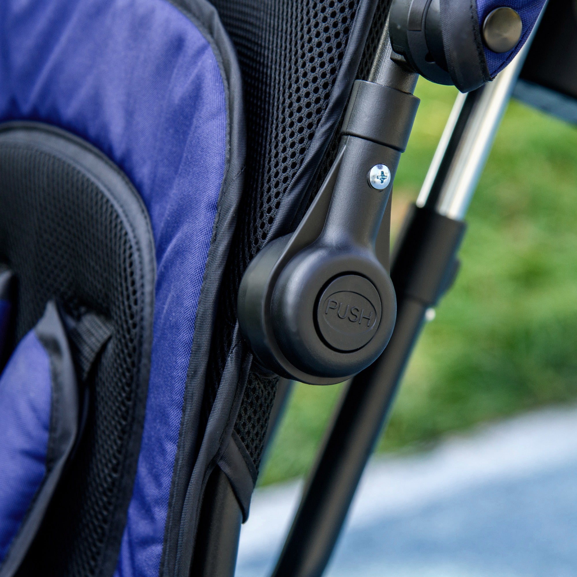 HOMCOM 6 in 1 Kids Trike Push Bike w/ Push Handle, Canopy, 5-point Safety Belt, Storage, Footrest, Brake, for 1-5 Years, Blue - North Peak Garden Furniture