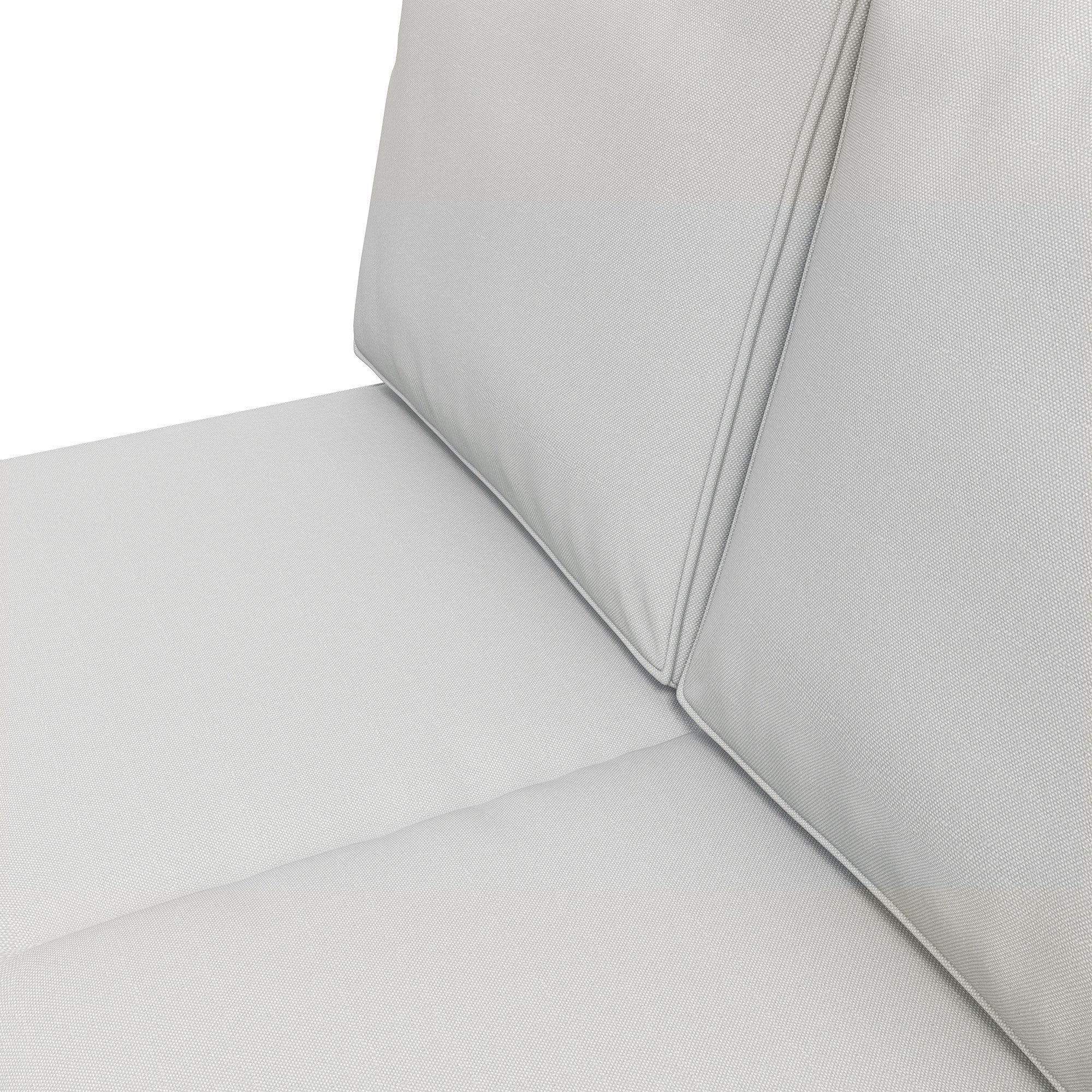 Outsunny 2 Seater Back and Seat Cushion Pillows Replacement, Patio Chair Cushions Set for Indoor Outdoor, Light Grey - North Peak Garden Furniture