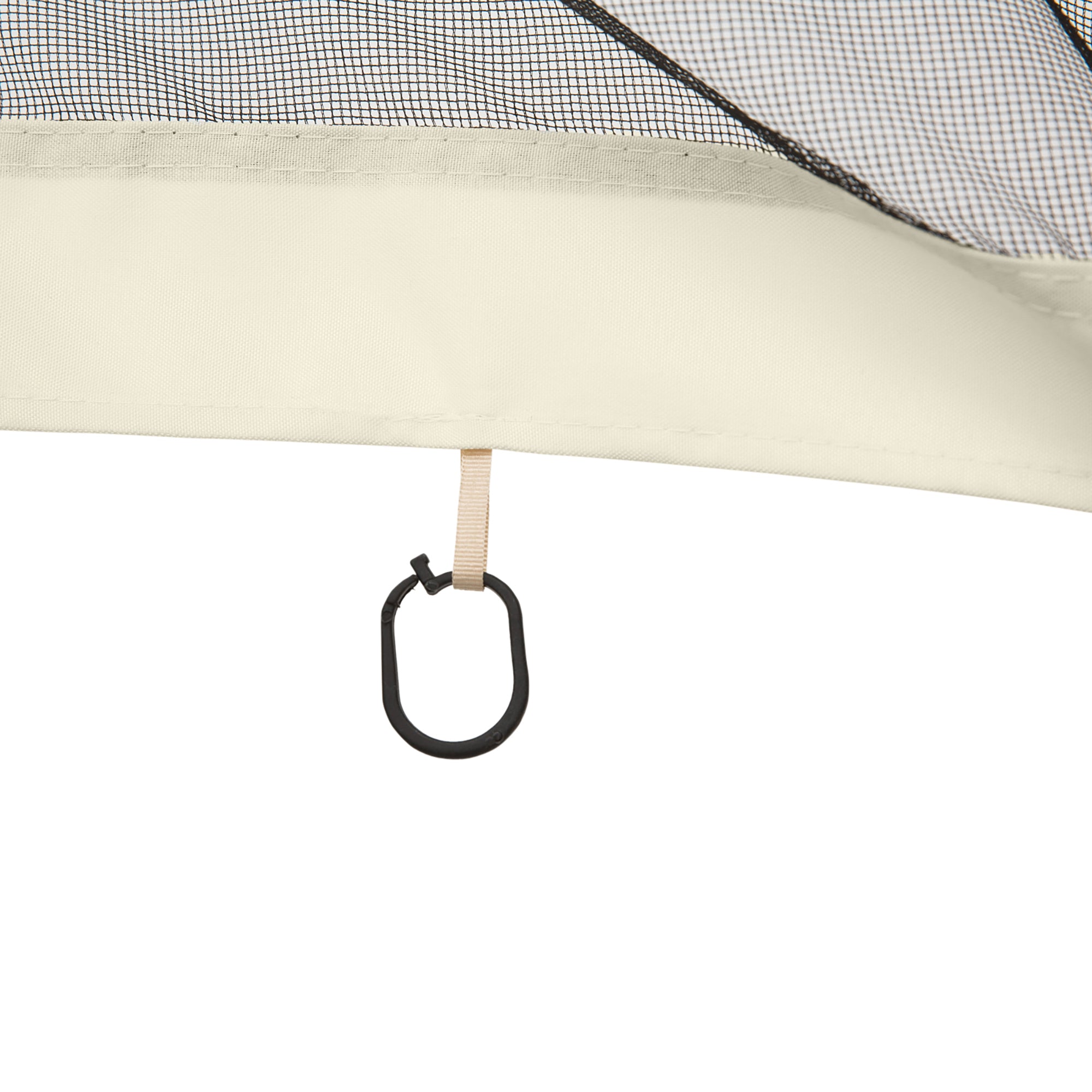 Outsunny 352 x 207cm Universal Replacement Mesh Sidewall Netting for Patio Gazebos and Canopy Tents, (Sidewall Only) Beige - North Peak Garden Furniture