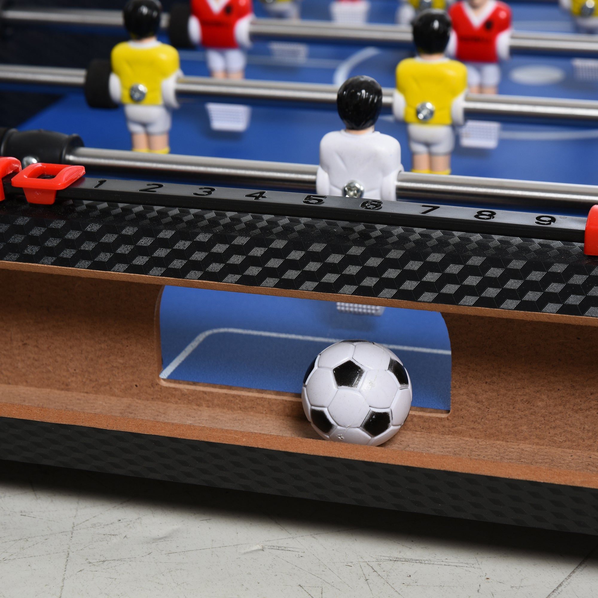 HOMCOM 29 Inch Mini Tabletop Football Foosball Gaming Table Play Fun Game Toy 74.5L x 36.1W x 12H CM - North Peak Garden Furniture