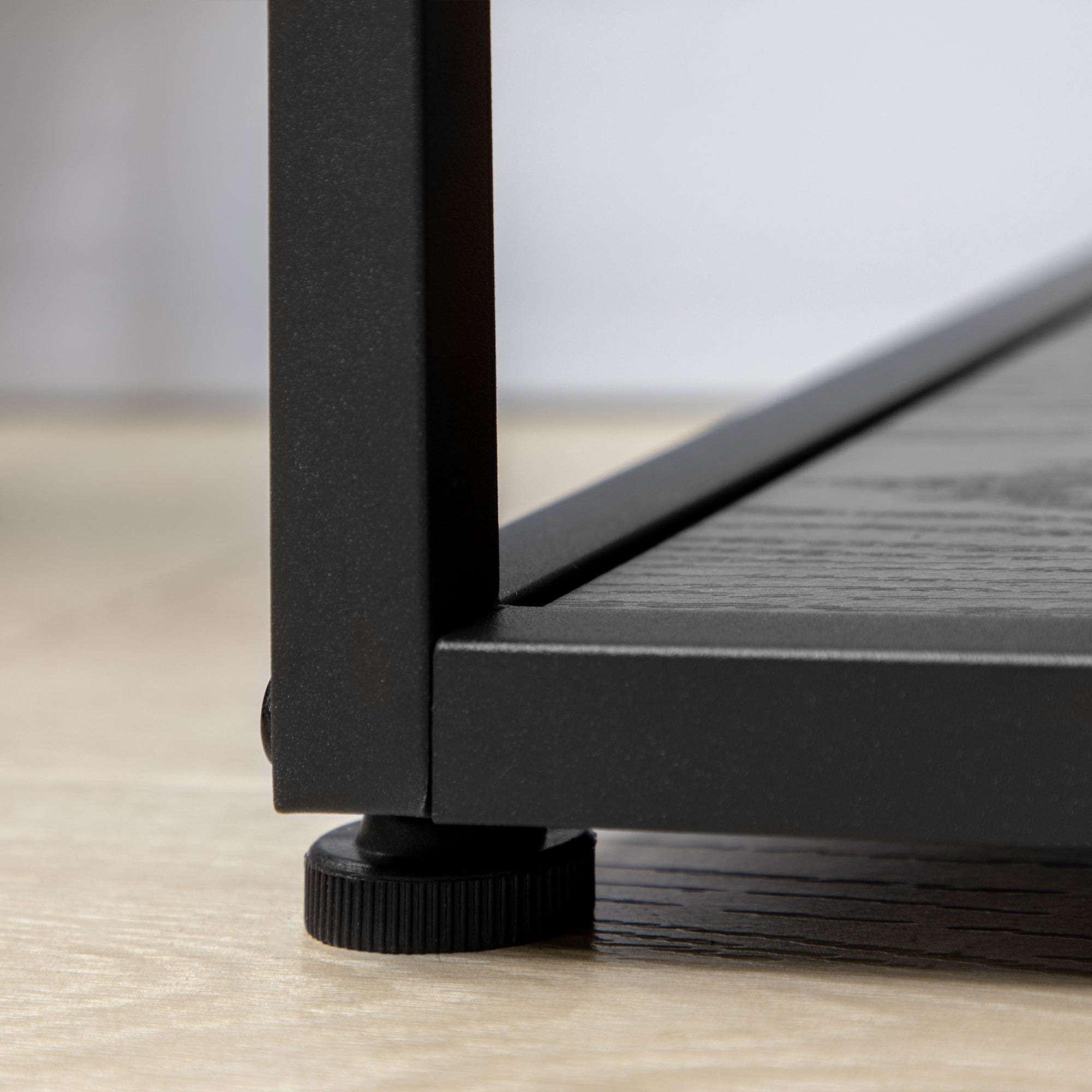 HOMCOM Industrial Accent Display Rack 7 Tier Bookcase, Display Rack for Living Room, Office, Bedroom, Black