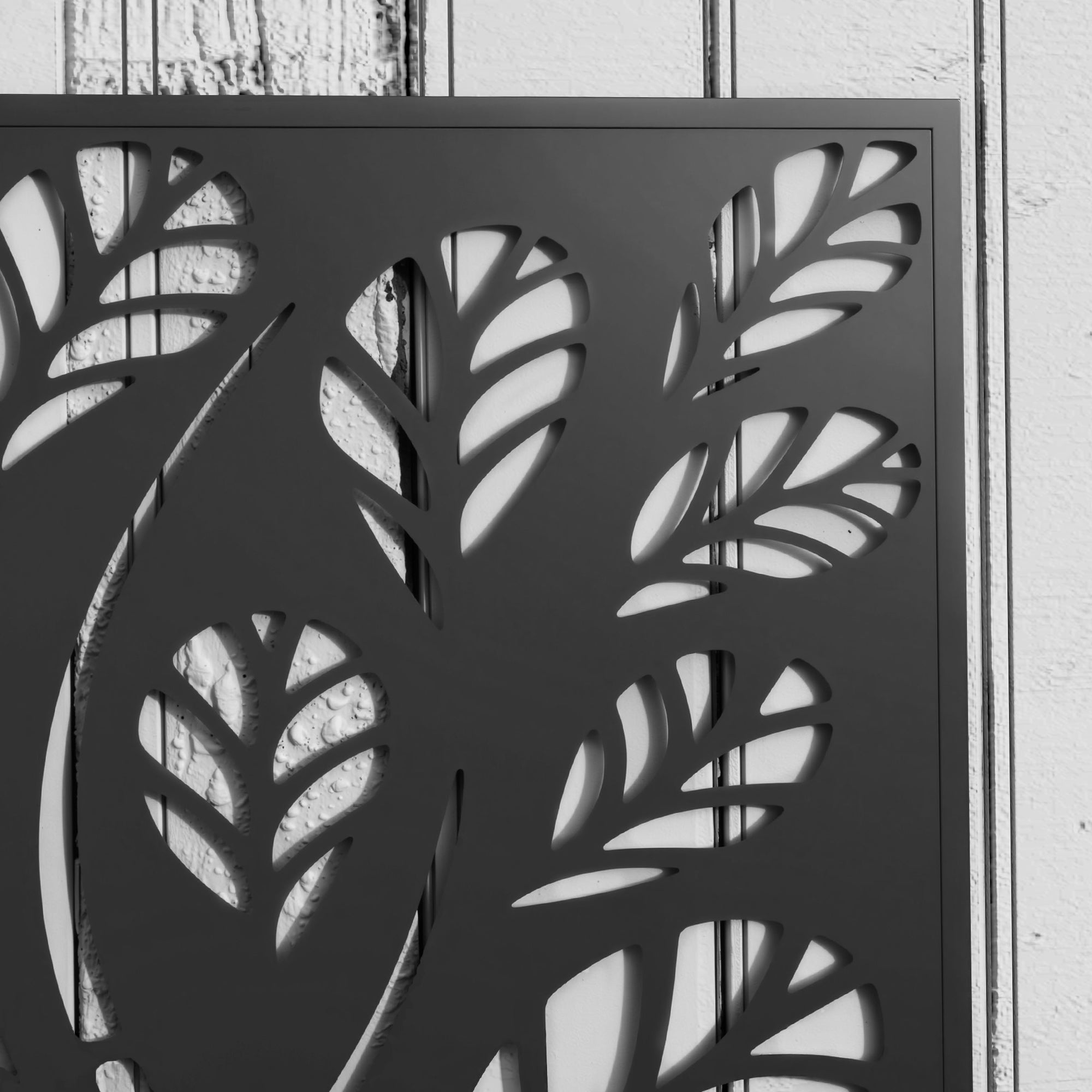 Outsunny Outdoor Metal Planter, with Back Trellis - Black - North Peak Garden Furniture