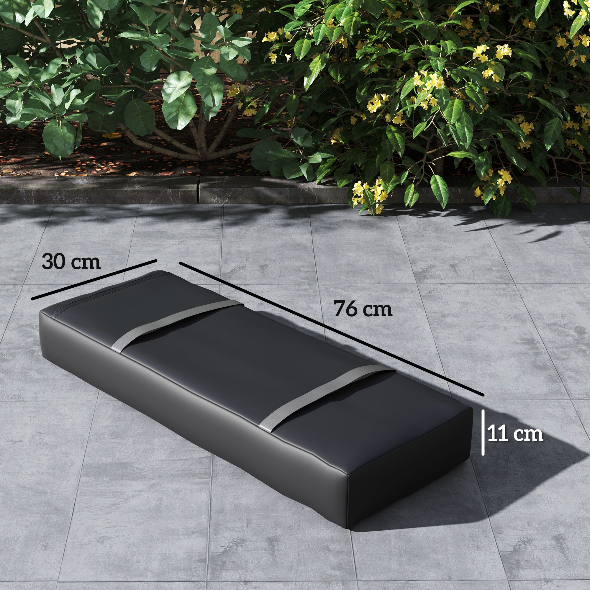 Outsunny Parasol Weights Set of 4, Parasol Base Weights Bags, 25kg Fillable Sandbag Weights with Handles, Cantilever Umbrella Base Weights, Black - North Peak Garden Furniture