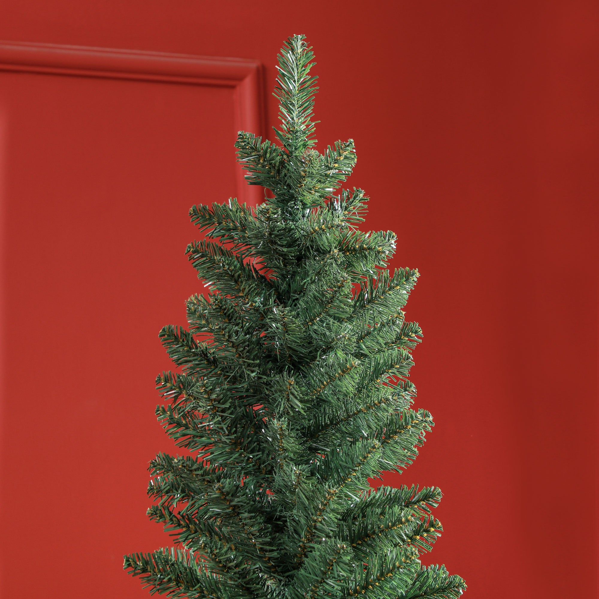 HOMCOM 6ft Artificial Bare Pencil Christmas Tree - Green - North Peak Garden Furniture