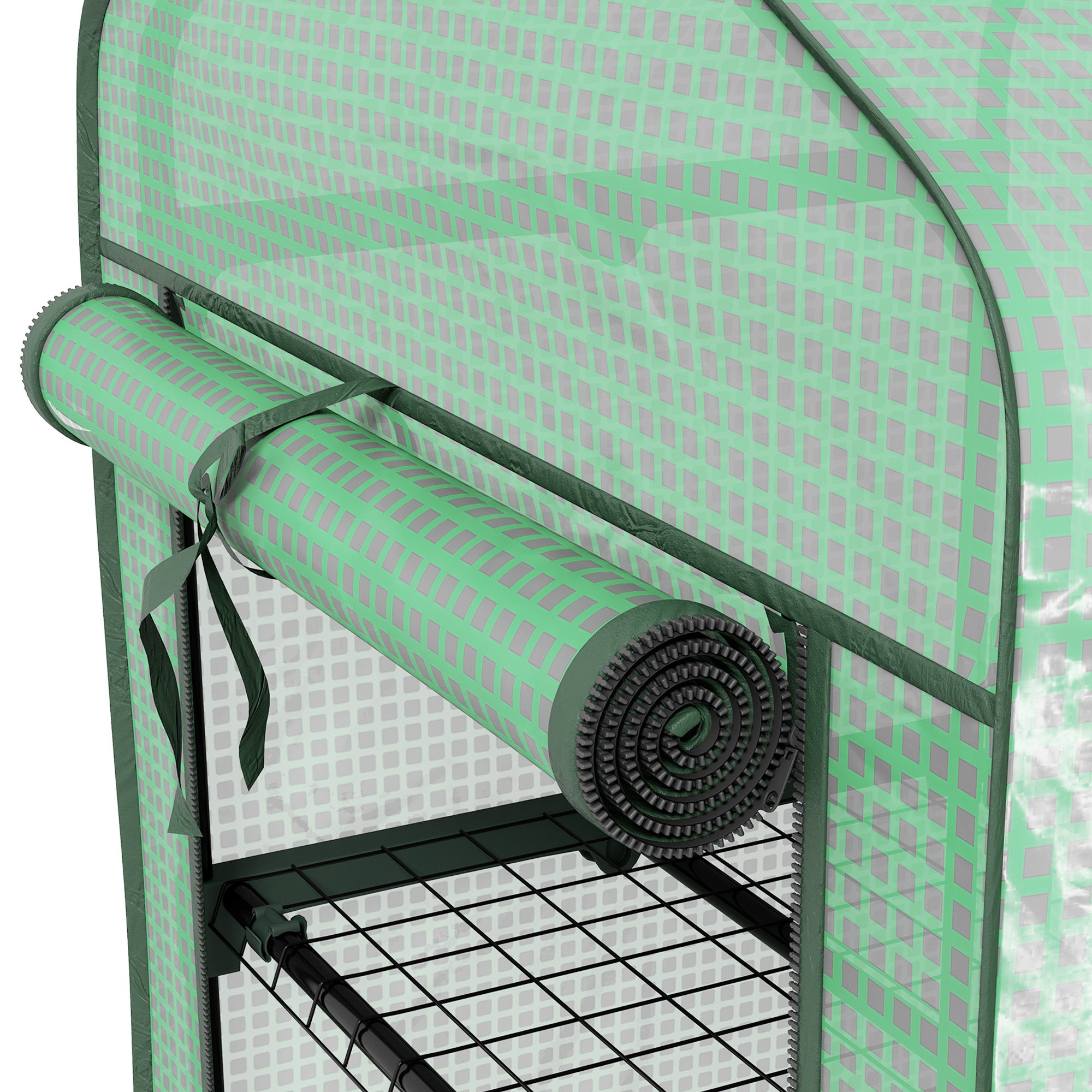 Outsunny Three-Tier Mini Greenhouse - Green - North Peak Garden Furniture