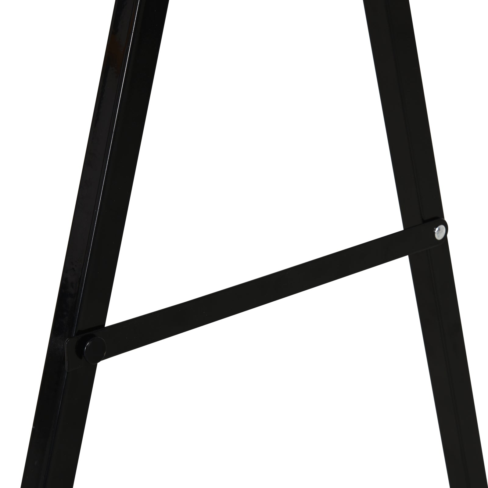 HOMCOM 2PCS Saw Horse Twin Pack Folding Workbench Metal Trestle Stands with Non-slip EVA Surface for Sawing Work Max Load 125kg - North Peak Garden Furniture