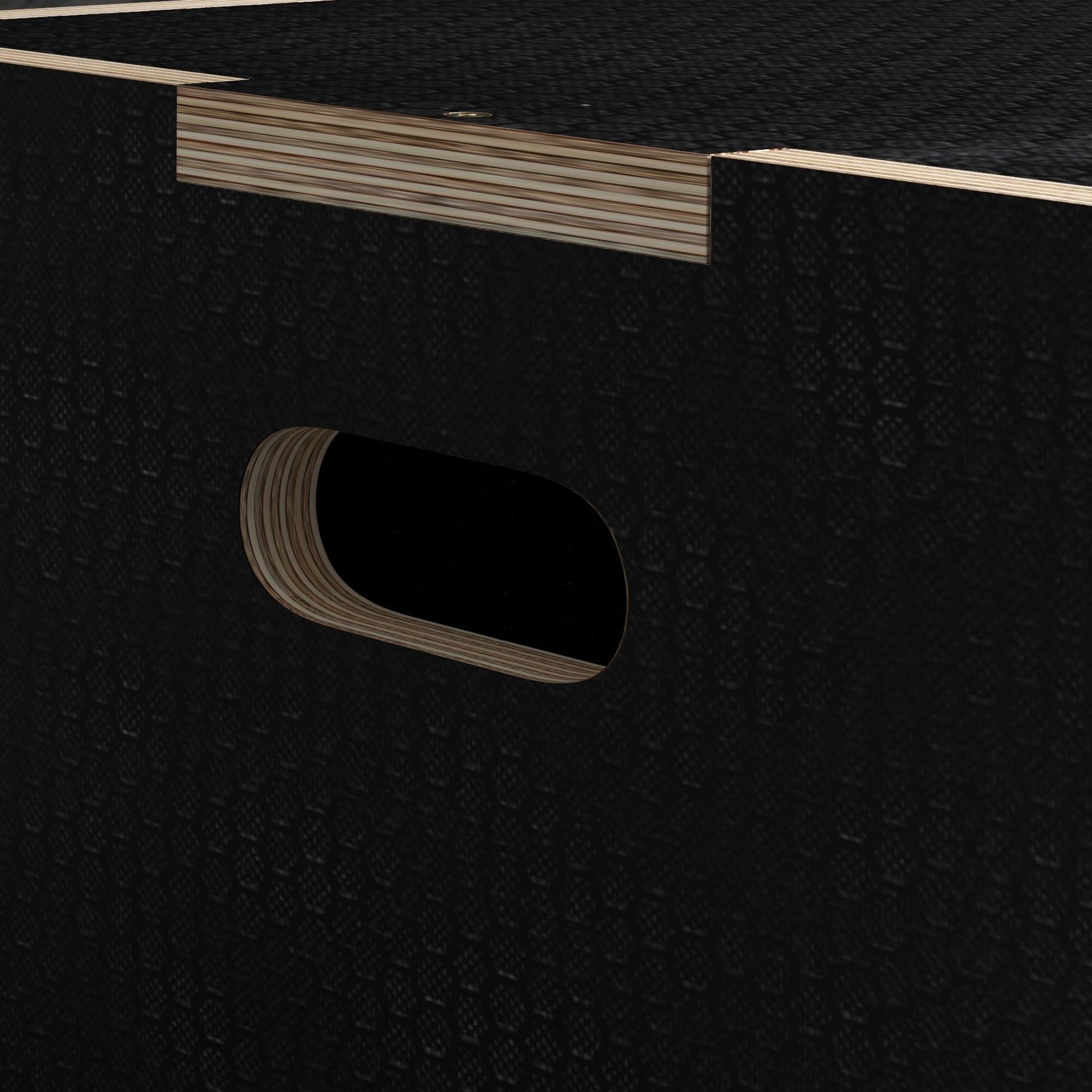 SPORTNOW Multi-Faceted Jump Box, Wooden Step Up Box, for Home, Gym, Exercise, 41/51/61cm - Black - North Peak Garden Furniture