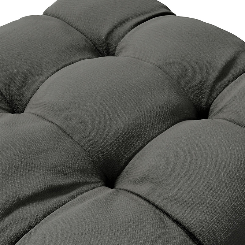 Outsunny 4-Piece Seat Cushion Pillows Replacement, Patio Chair Cushions Set with Ties for Indoor Outdoor, Charcoal Grey - North Peak Garden Furniture