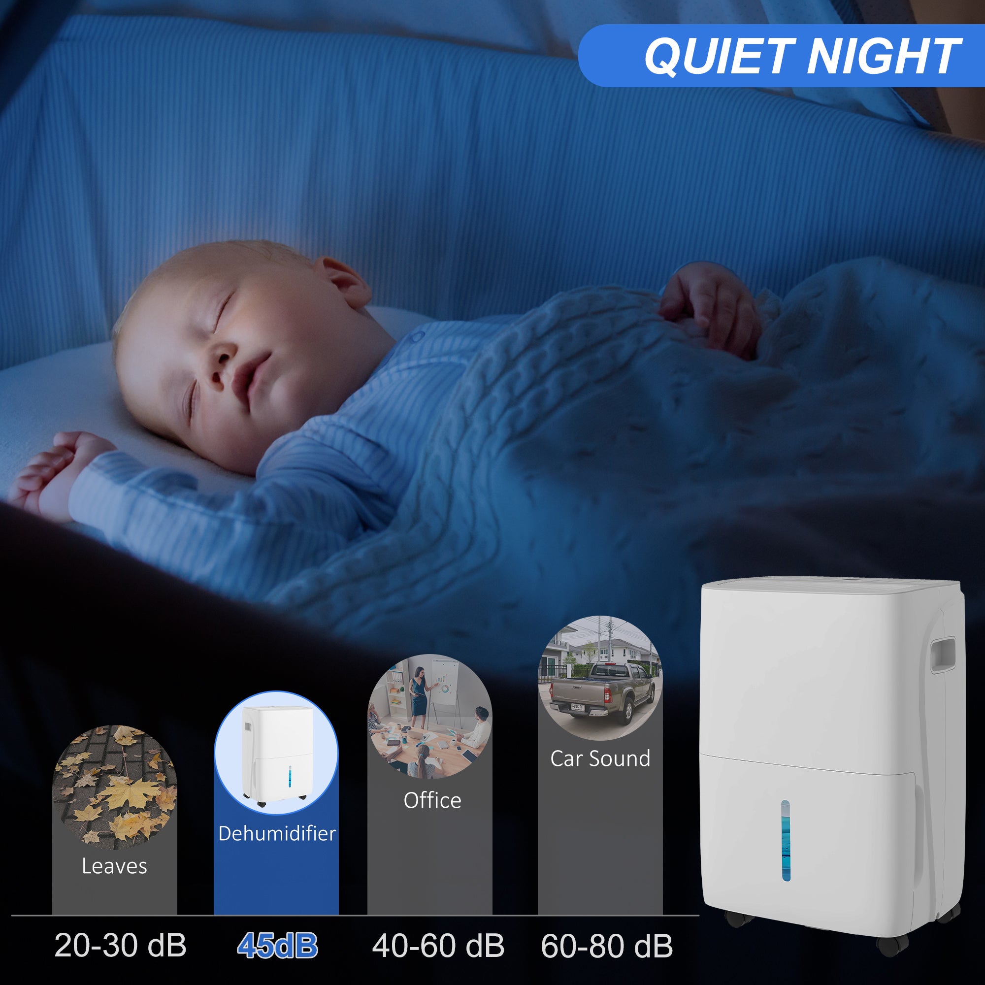 HOMCOM 30L/Day Dehumidifier with Auto-Clean Filter, Continuous Drainage, 4L Water Tank, 24H Timer, Digital Humidity Display, Dehumidifier for Home Damp, Bedroom, Condensation, Mould, Laundry Drying - North Peak Garden Furniture