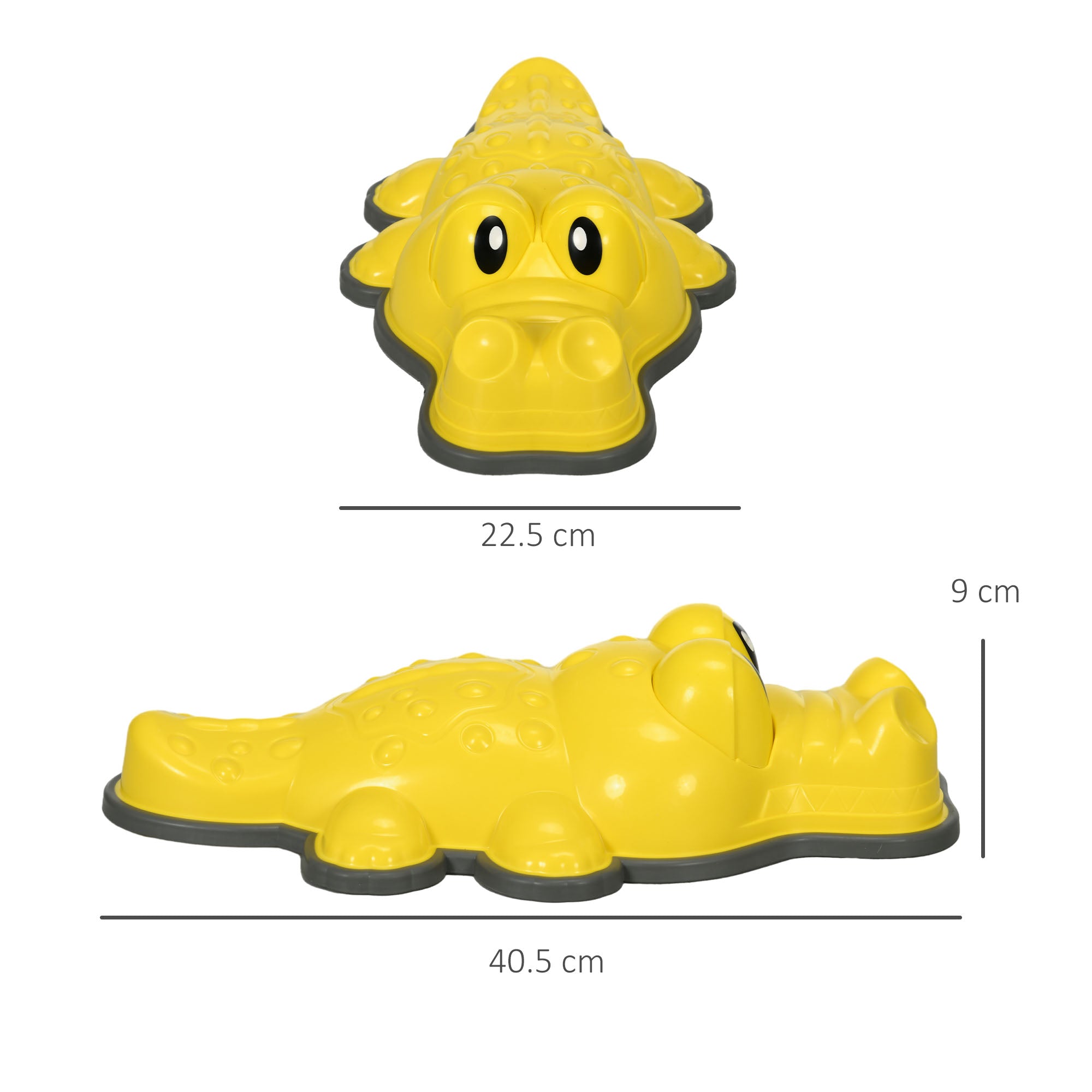 ZONEKIZ 6PCs Kids Stepping Stones, Crocodile-Designed Sensory Toys, with Anti-Slip Edge Balance River Stones - North Peak Garden Furniture