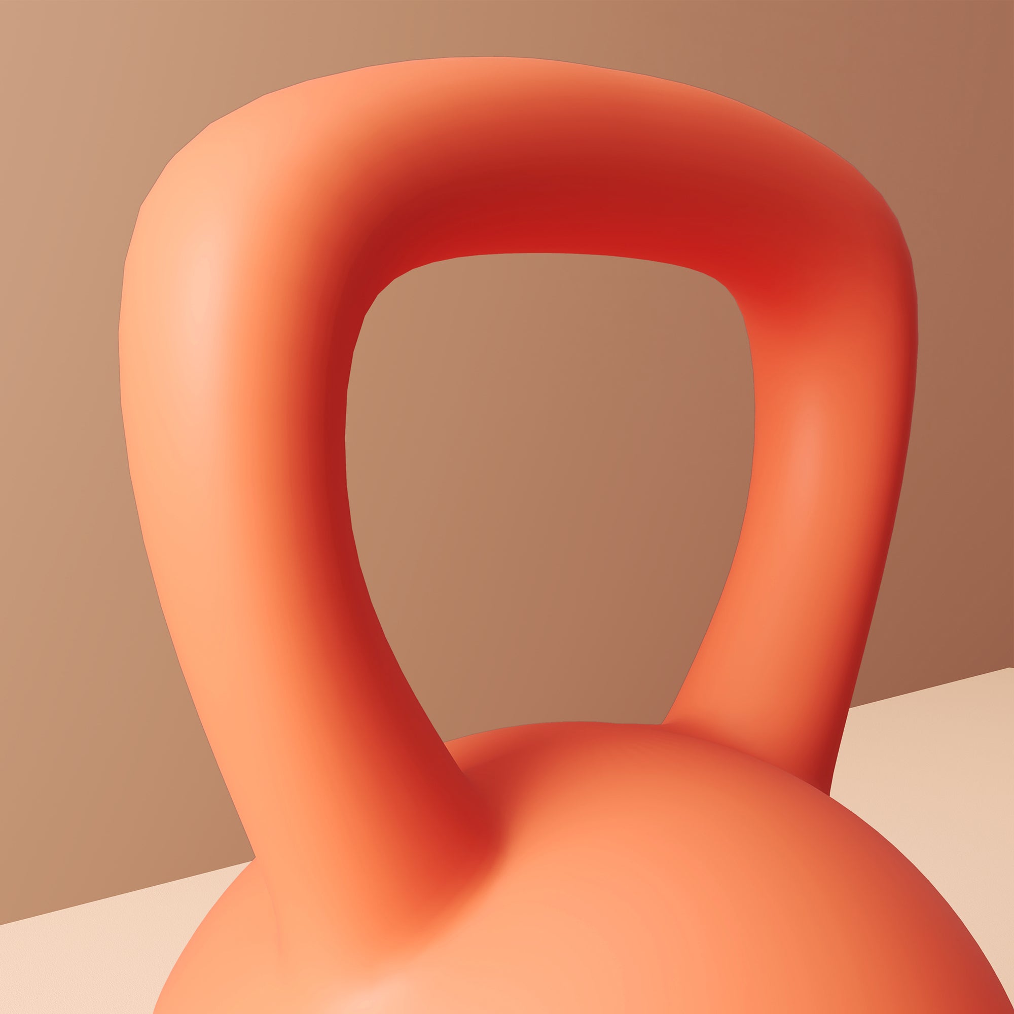 SPORTNOW Soft Kettlebell, 6kg Kettle Bell with Non-Slip Handle for Home Gym Weight Lifting and Strength Training, Orange and Grey - North Peak Garden Furniture