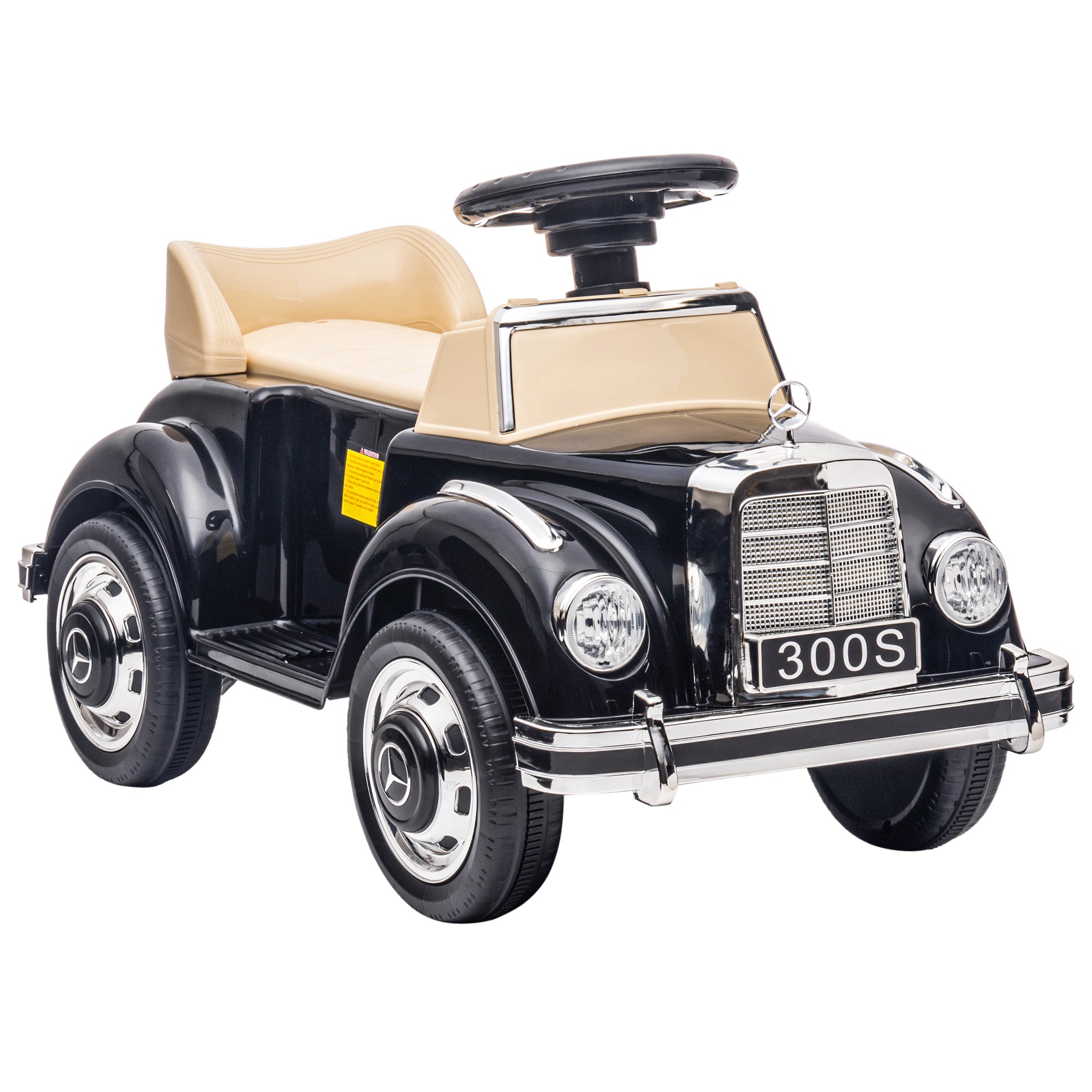 AIYAPLAY Foot to Floor Ride on Sliding Car Mercedes-Benz 300S Licensed for 18-48 months - North Peak Garden Furniture
