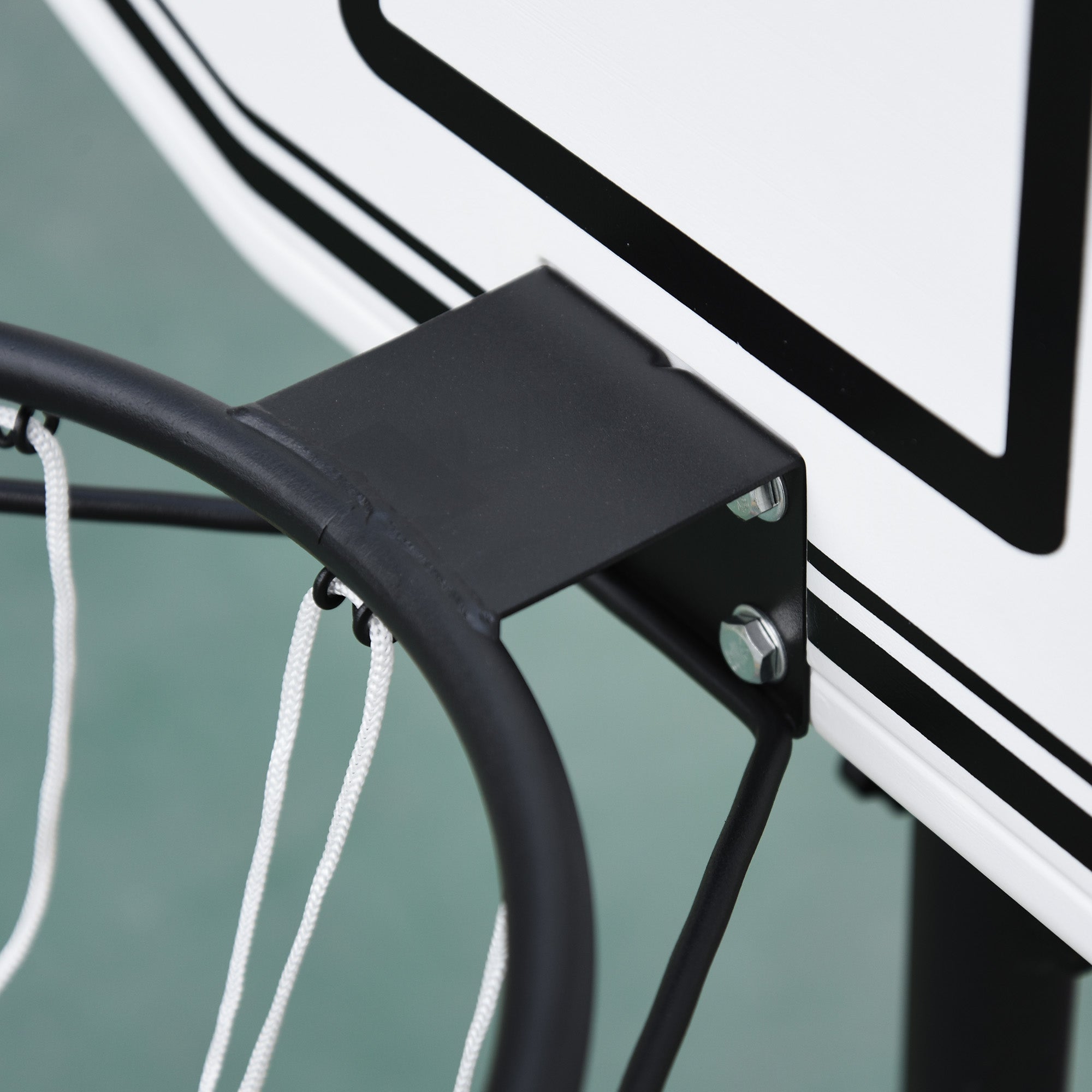 HOMCOM Portable Basketball Stand 94-123cm Basket Height Adjustable Hoop For Adults Suitable for Pool Side - North Peak Garden Furniture