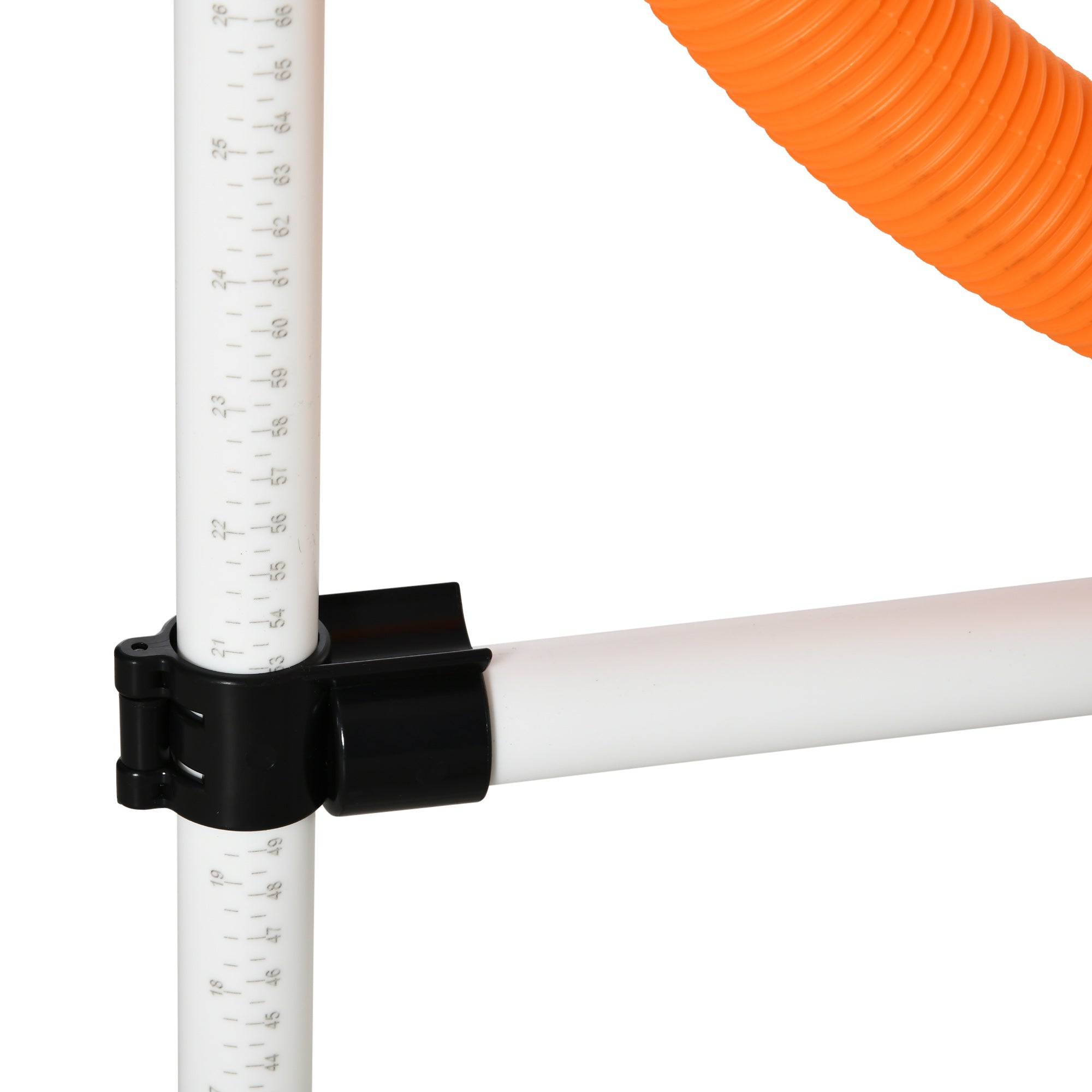 PawHut 3 Piece Pet Agility Training Equipment Dog Play Run Jump Obedience Training Set Adjustable (Pole + Hoop + Hurdle) - North Peak Garden Furniture