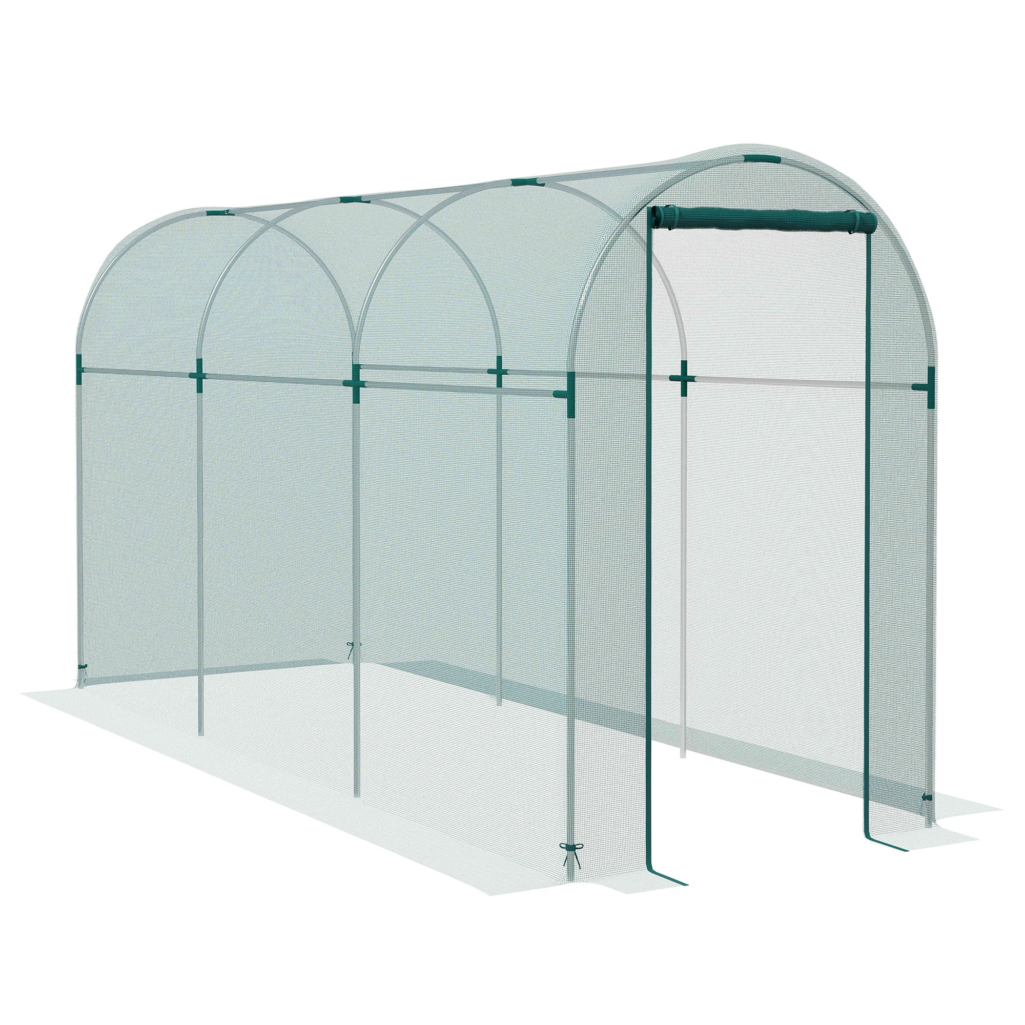 Outsunny 360 x 120cm Mini Polytunnel Greenhouse - North Peak Garden Furniture
