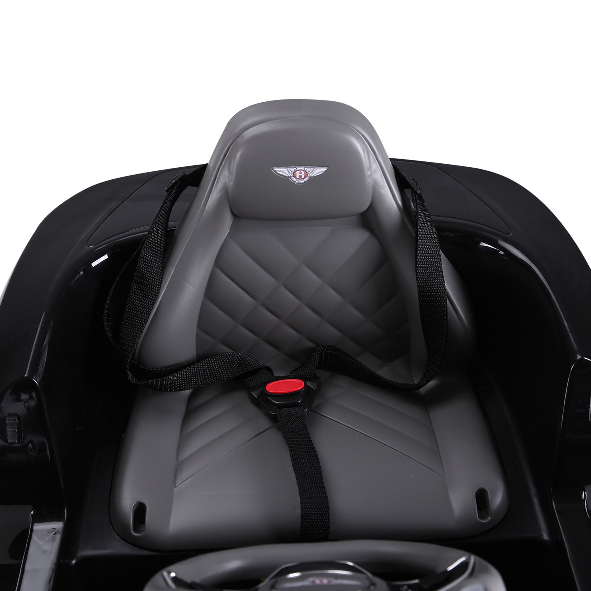 HOMCOM Bentley GT Licensed 12V Kids Electric Ride On Car with Remote Control Two Motors LED Light Music for 3-5 Years Black - North Peak Garden Furniture
