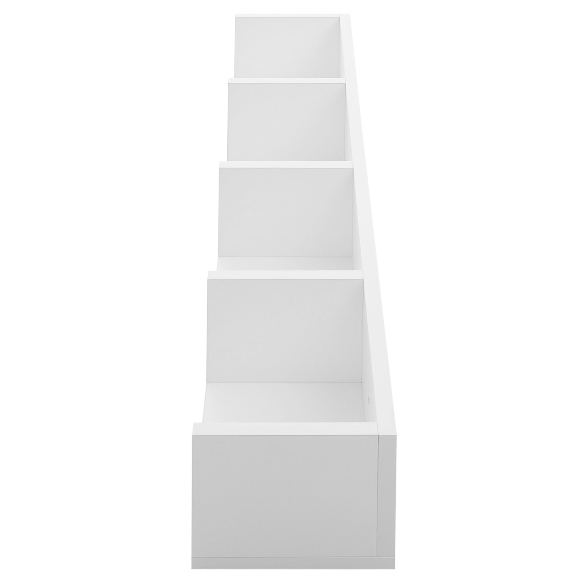 HOMCOM Wall Mount 84 CD / 56 DVD/Blu-ray/ Media Storage Rack 4 Cubes Wooden Shelf Organizer Unit Bookcase Display (White) - North Peak Garden Furniture