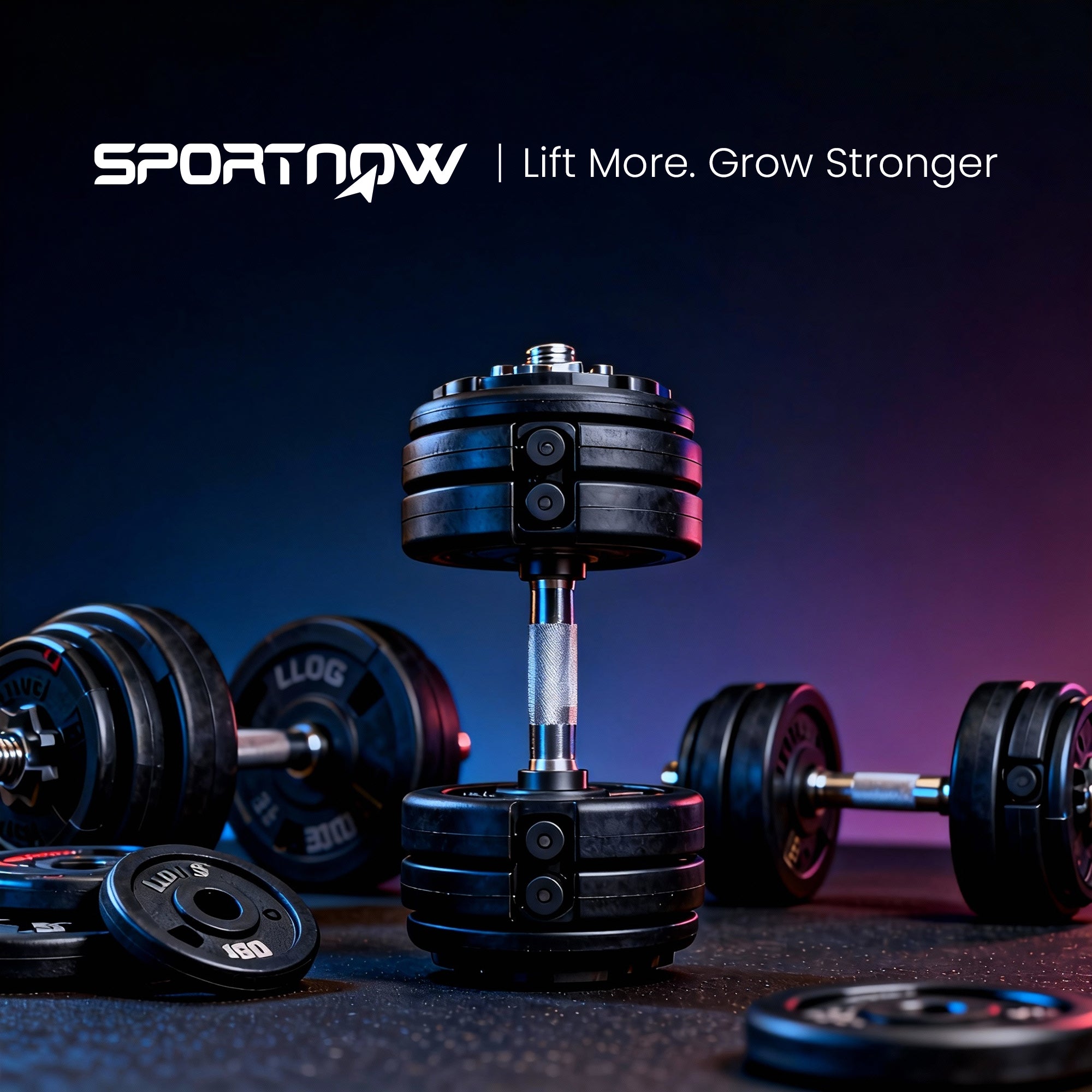 SPORTNOW Adjustable Dumbbells Set with Safety Locking Mechanism, Multicoloured