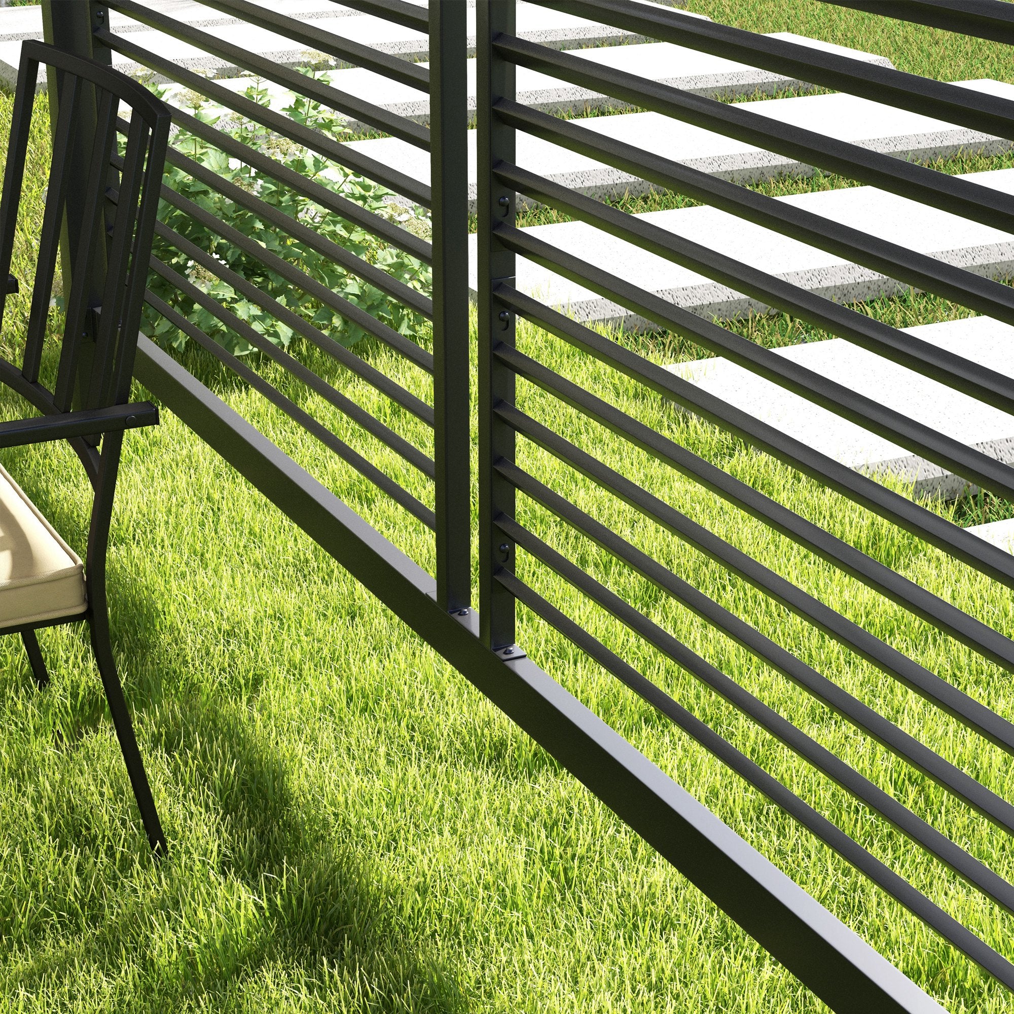 Outsunny 3 x 2.8m Metal Pergola, with Retractable Fabric Roof - Grey - North Peak Garden Furniture