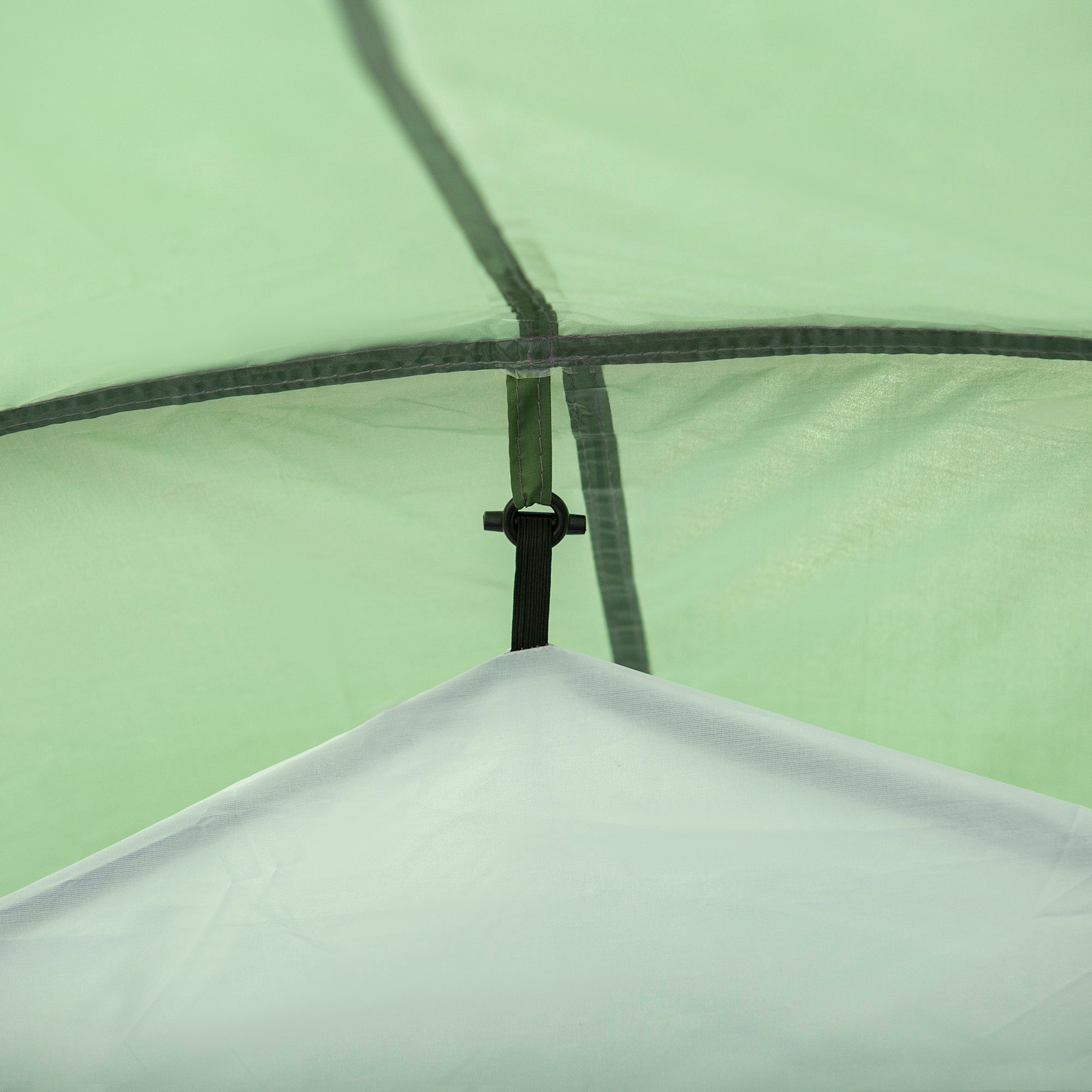 Outsunny Three-Man, Two-Room Tent - Green - North Peak Garden Furniture
