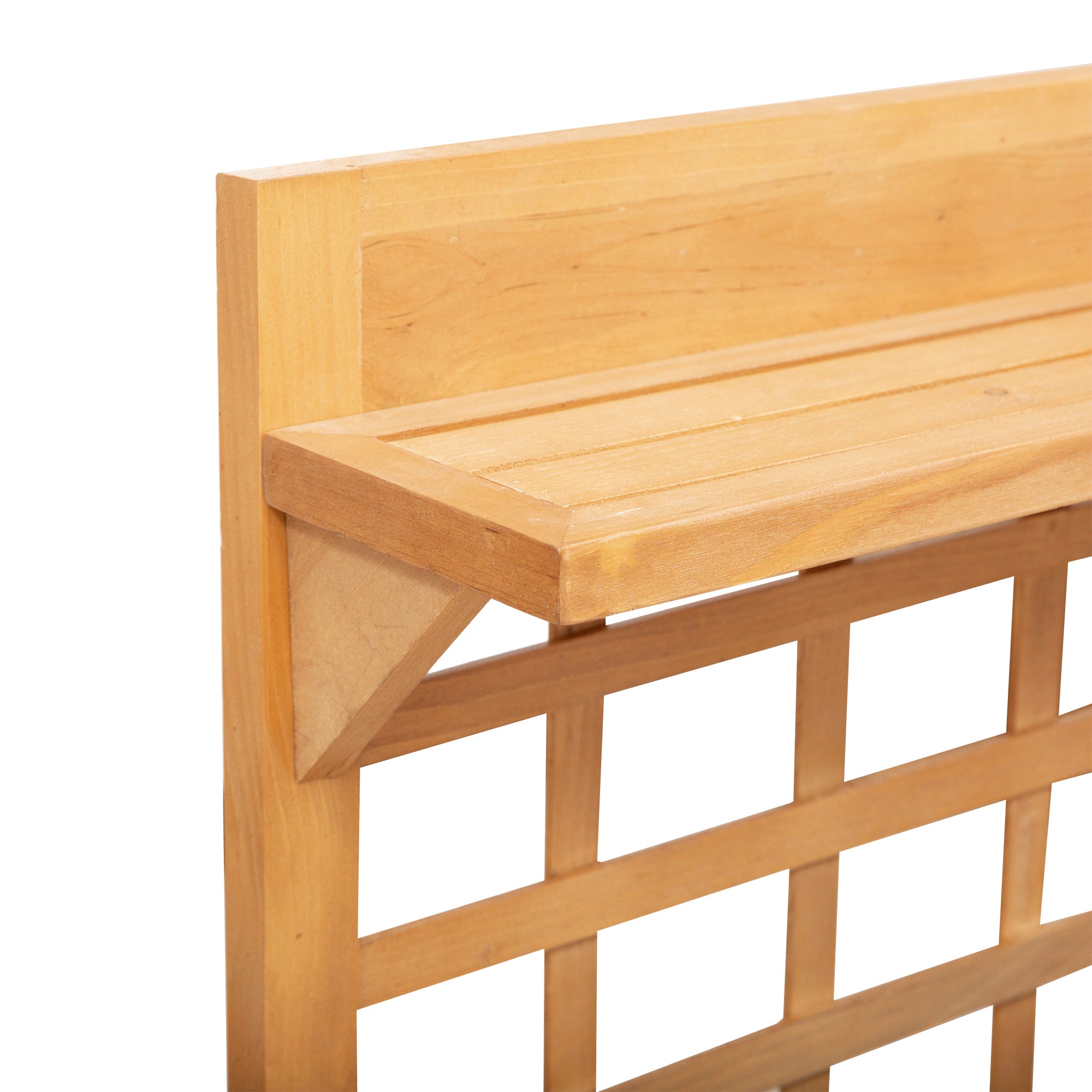 Outsunny Wooden Planter Raised Elevated Garden Bed with 2 Shelves for Vegetables Flowers - North Peak Garden Furniture