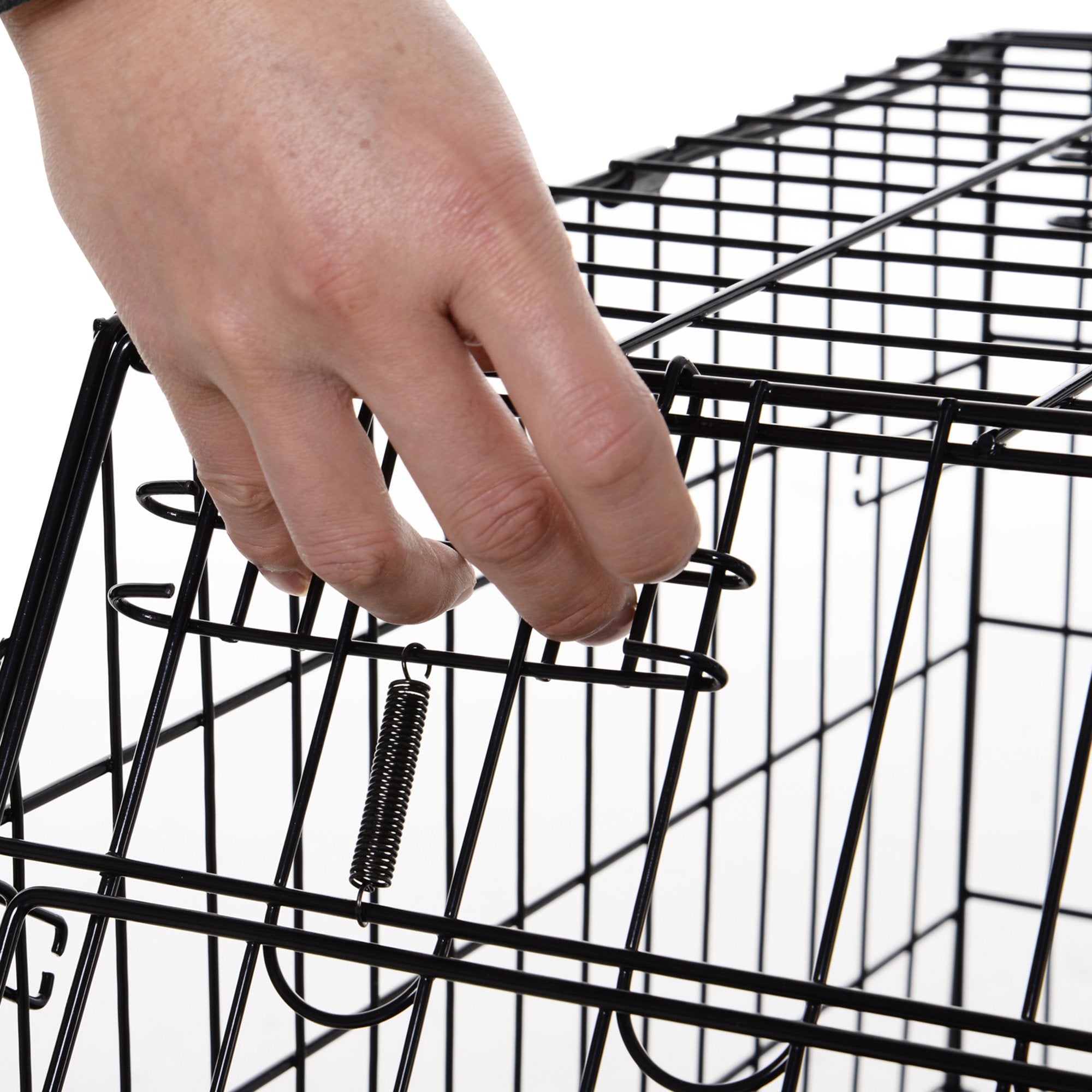 Pawhut Trapeze Collapsible Dog Pet Travel Box Cage Removable Tray 77 x 47 x 55cm - North Peak Garden Furniture