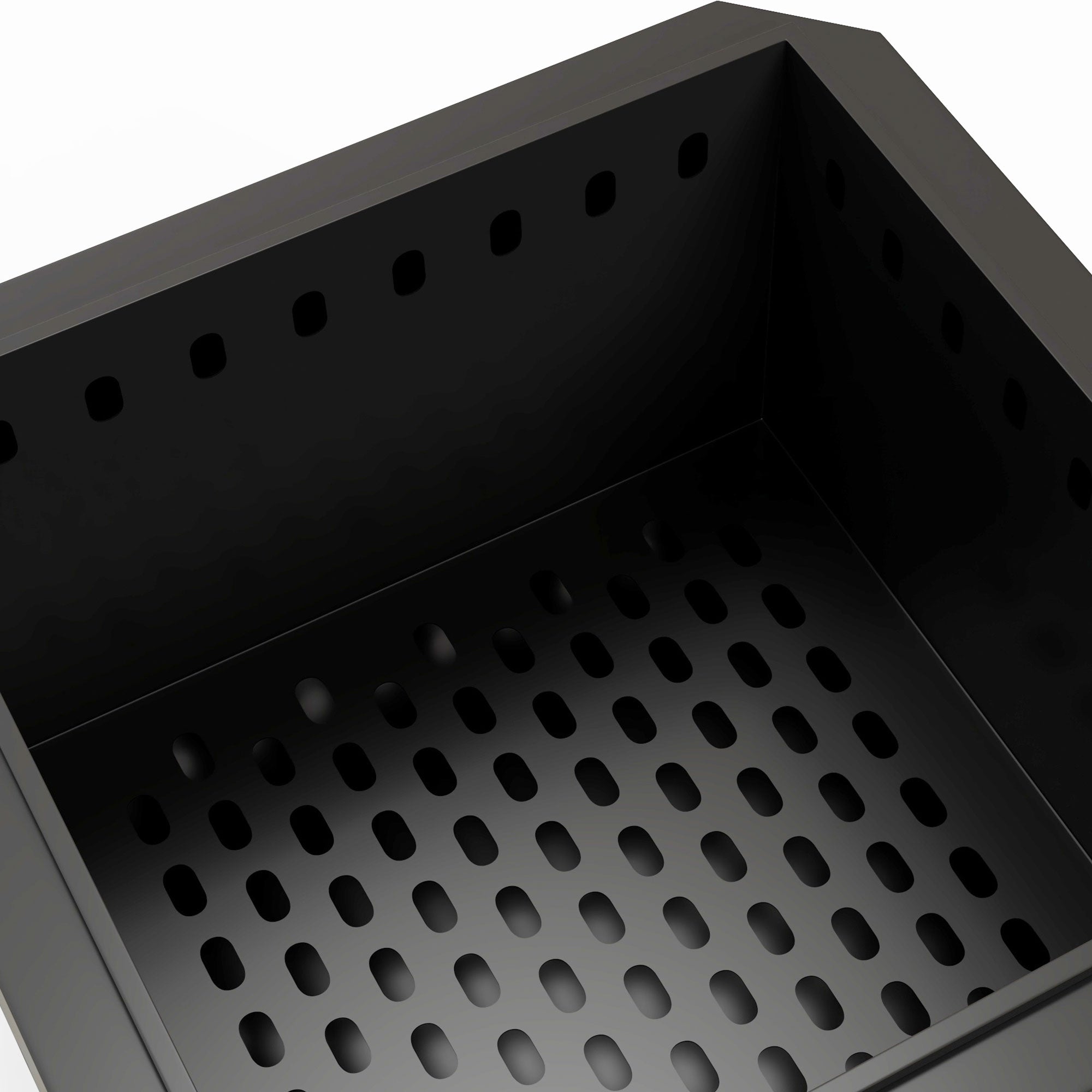 Outsunny Smokeless Fire Pit, 48 cm Portable Wood Burning Firepit, Square Metal Bonfire Stove with Poker, Black