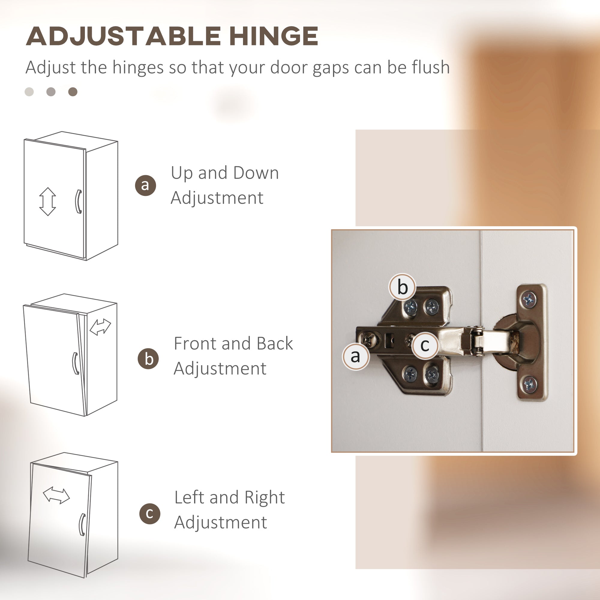 HOMCOM Freestanding Kitchen Cupboard, 4-Door Storage Cabinet Organizer with Adjustable Shelves White - North Peak Garden Furniture