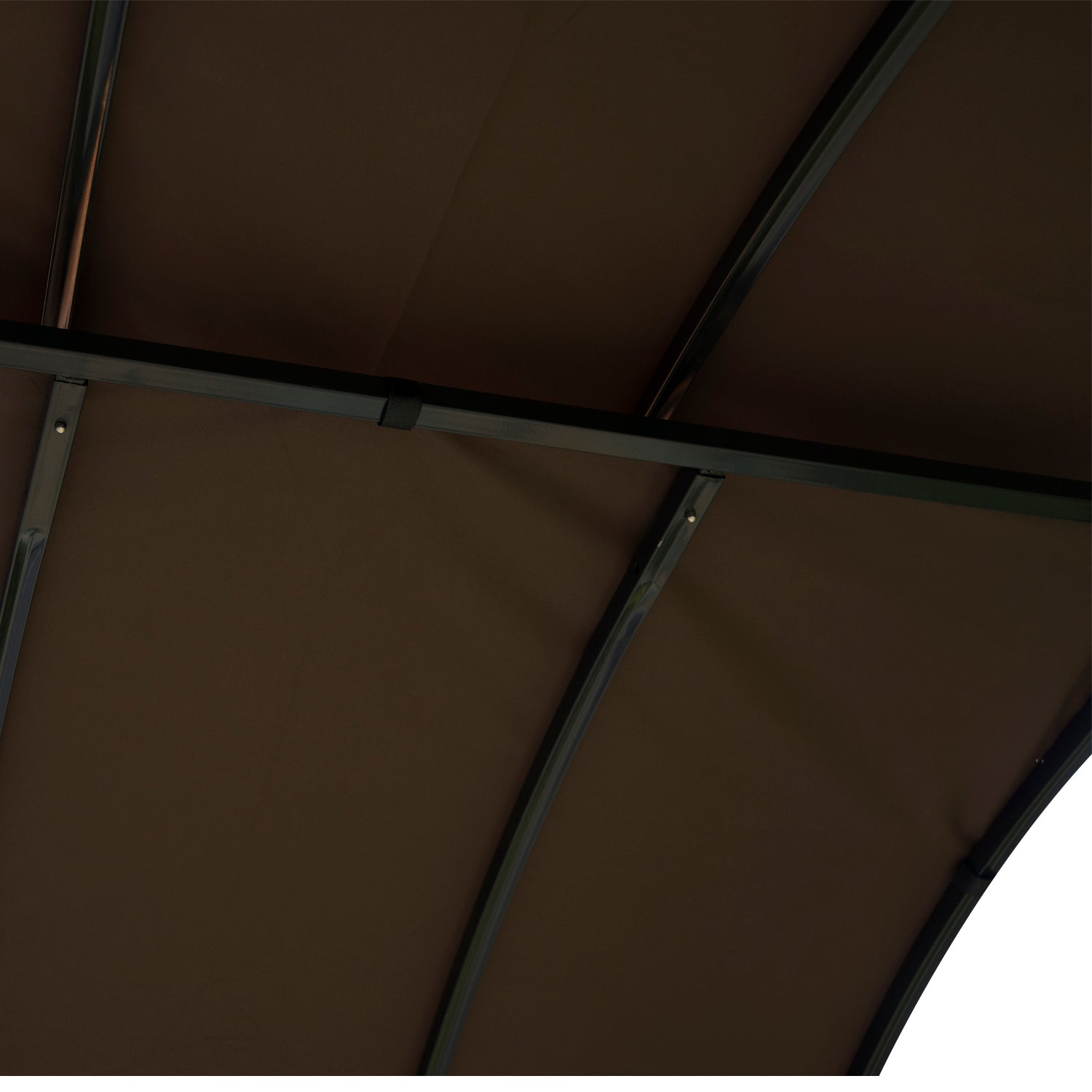 Outsunny Metal Smoking Gazebo Marquee Garden Patio BBQ Tent Grill Canopy Awning Shelter - Coffee - North Peak Garden Furniture